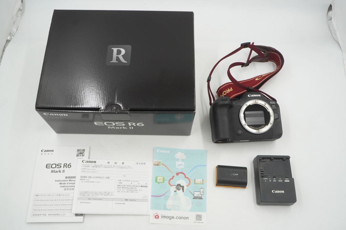 【全額返金保証】【最速発送】Canon デジタル一眼 EOS R6 Mark II ボディ ブラック 動作確認済