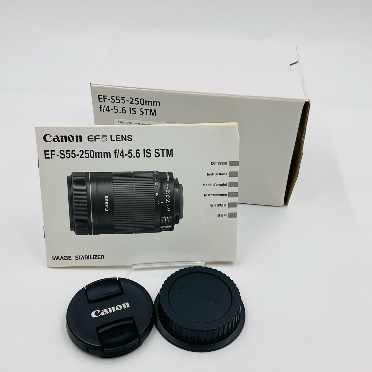 【全額返金保証】【最速発送】Canon EF-S55-250mm F4-5.6 IS STM 美品 動作確認済