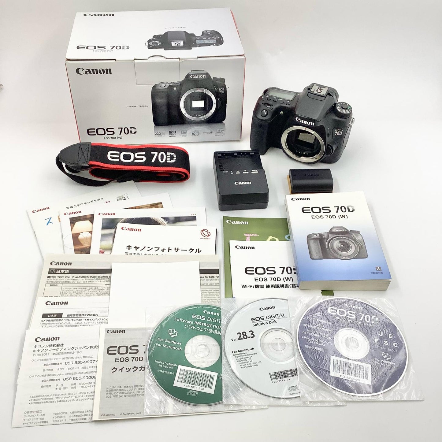 【全額返金保証】【最速発送】Canon デジタル一眼 EOS 70D ボディ ブラック 美品 動作確認済