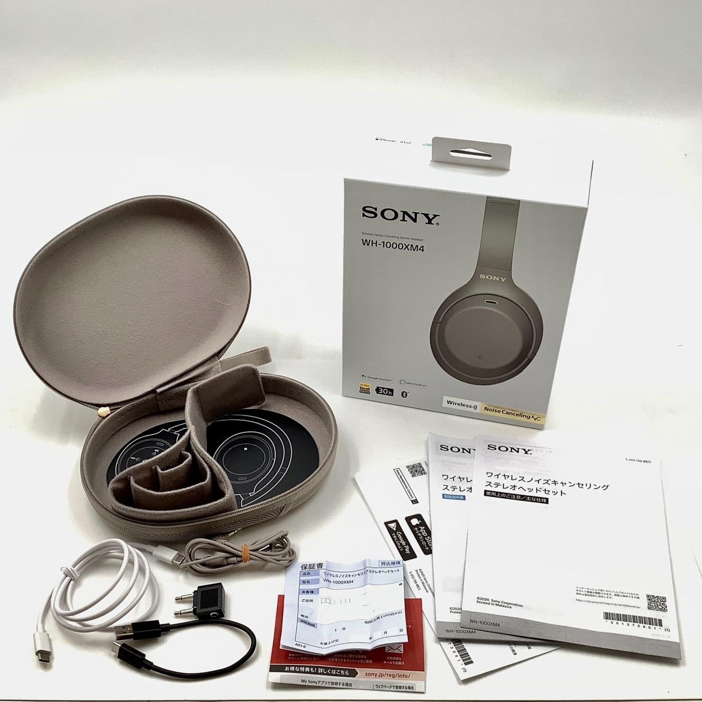 【全額返金保証】【最速発送】Sony WH-1000XM4 P-92487201-F 動作確認済