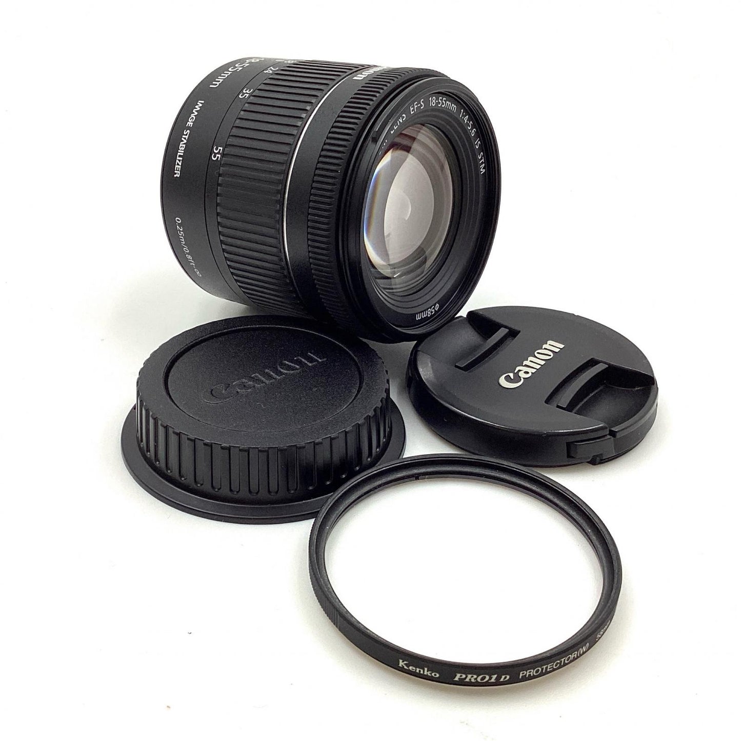 【全額返金保証】【最速発送】Canon EF-S18-55mm F4-5.6 IS STM 動作確認済
