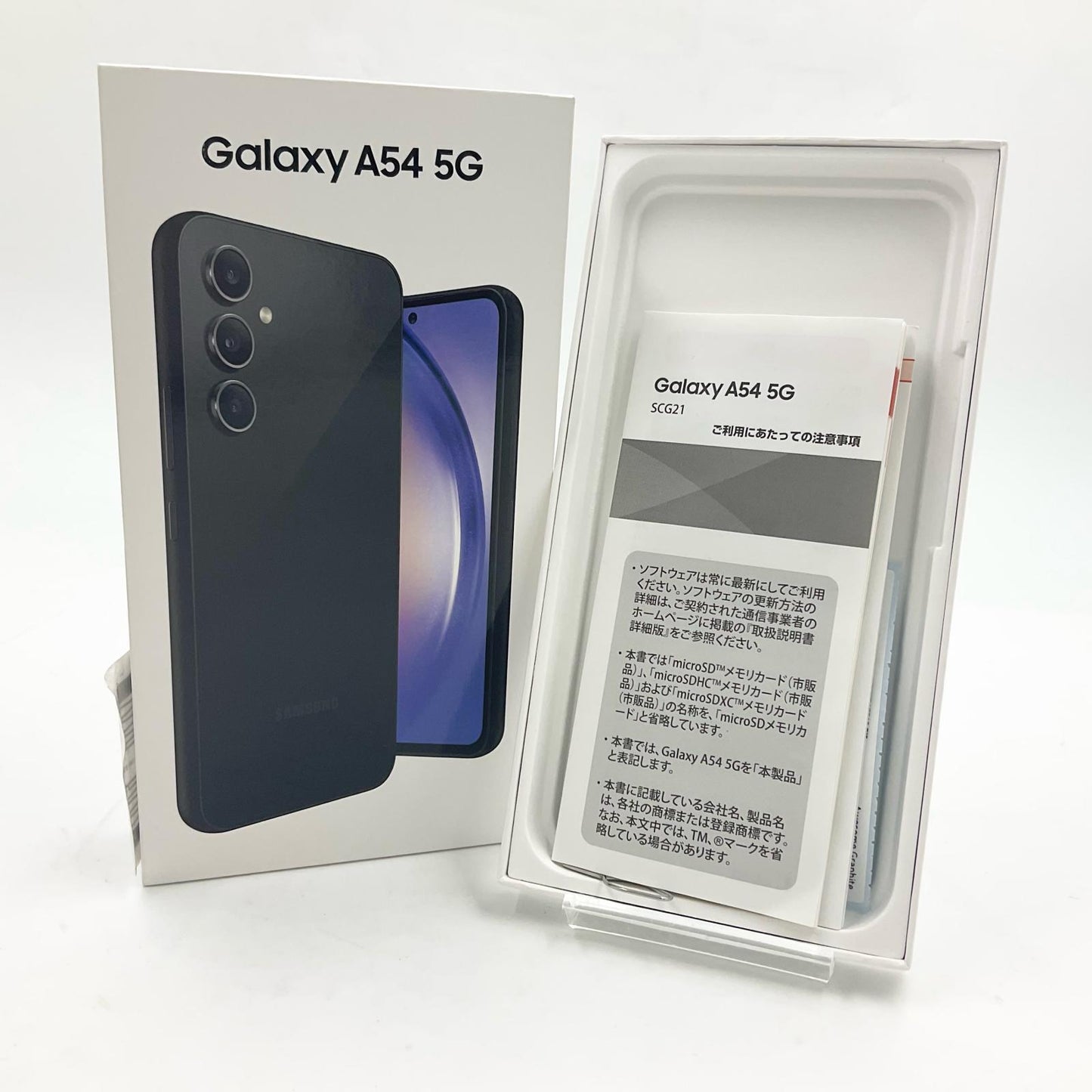 【最速発送】SAMSUNG Galaxy A54 5G 128GB オーサム グラファイト au SCG21【難有】