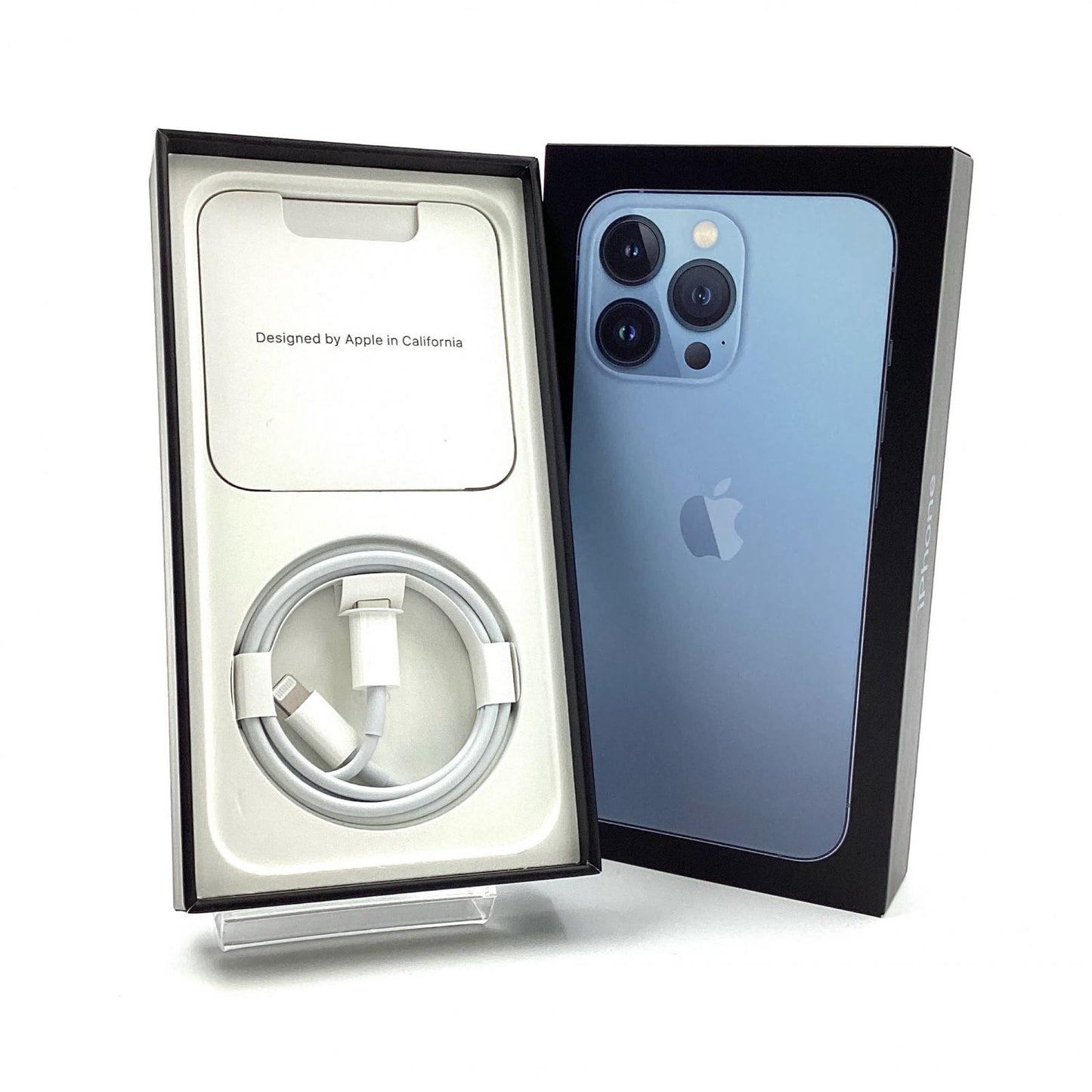 【全額返金保証】【最速発送】Apple iPhone iPhone 13 Pro 256GB シエラブルー au 白ロム 美品 動作確認済 85%