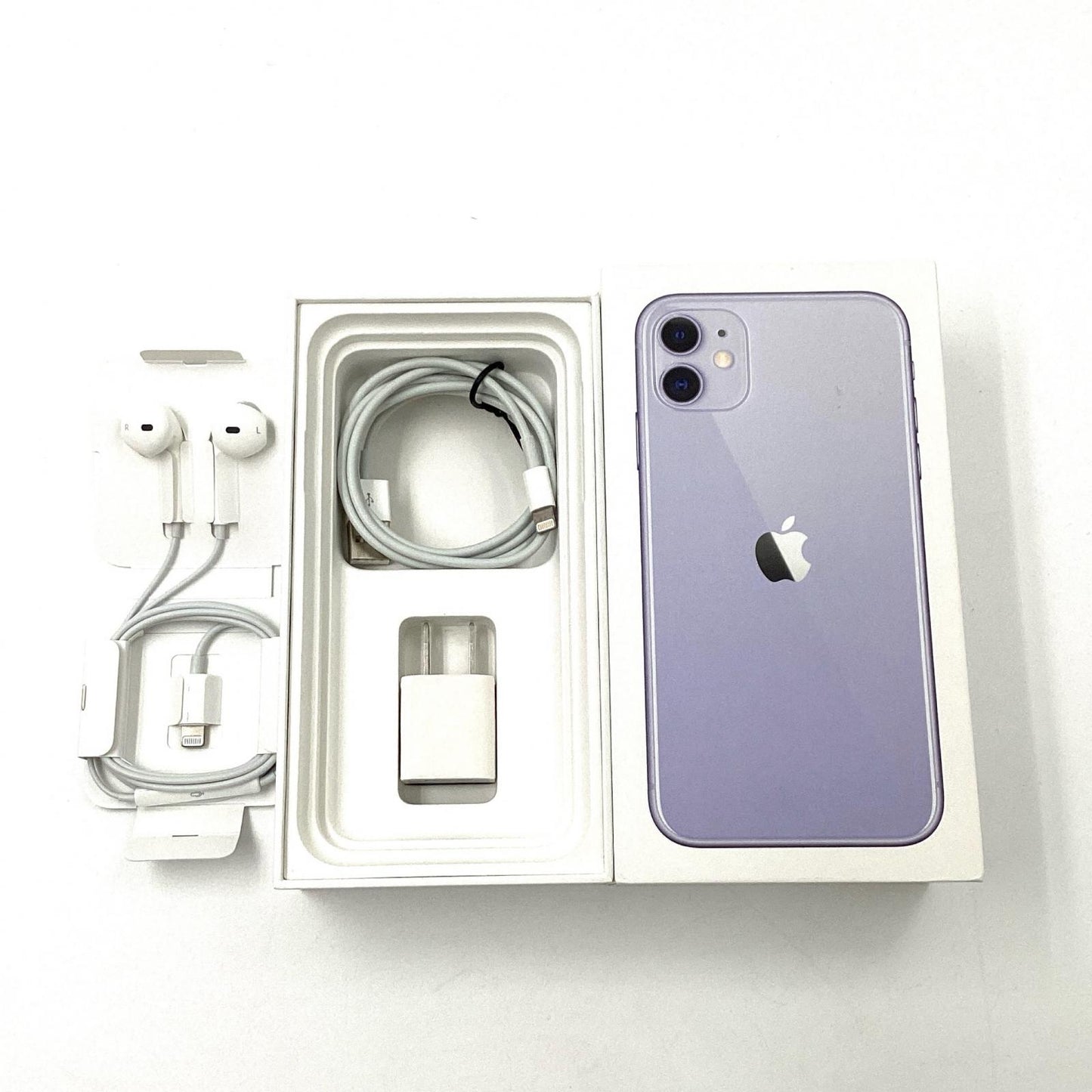 【全額返金保証】【最速発送】Apple iPhone iPhone 11 64GB パープル Softbank 白ロム 動作確認済 76%