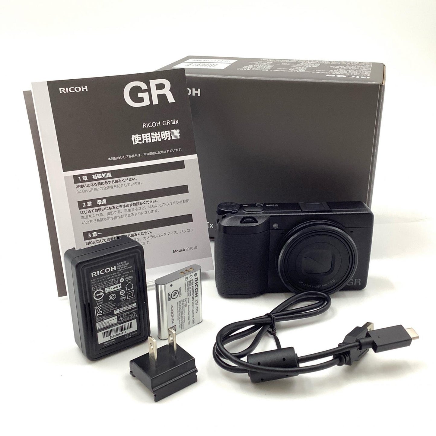 【全額返金保証】【最速発送】RICOH コンパクトデジタルカメラ GR IIIx 美品 動作確認済
