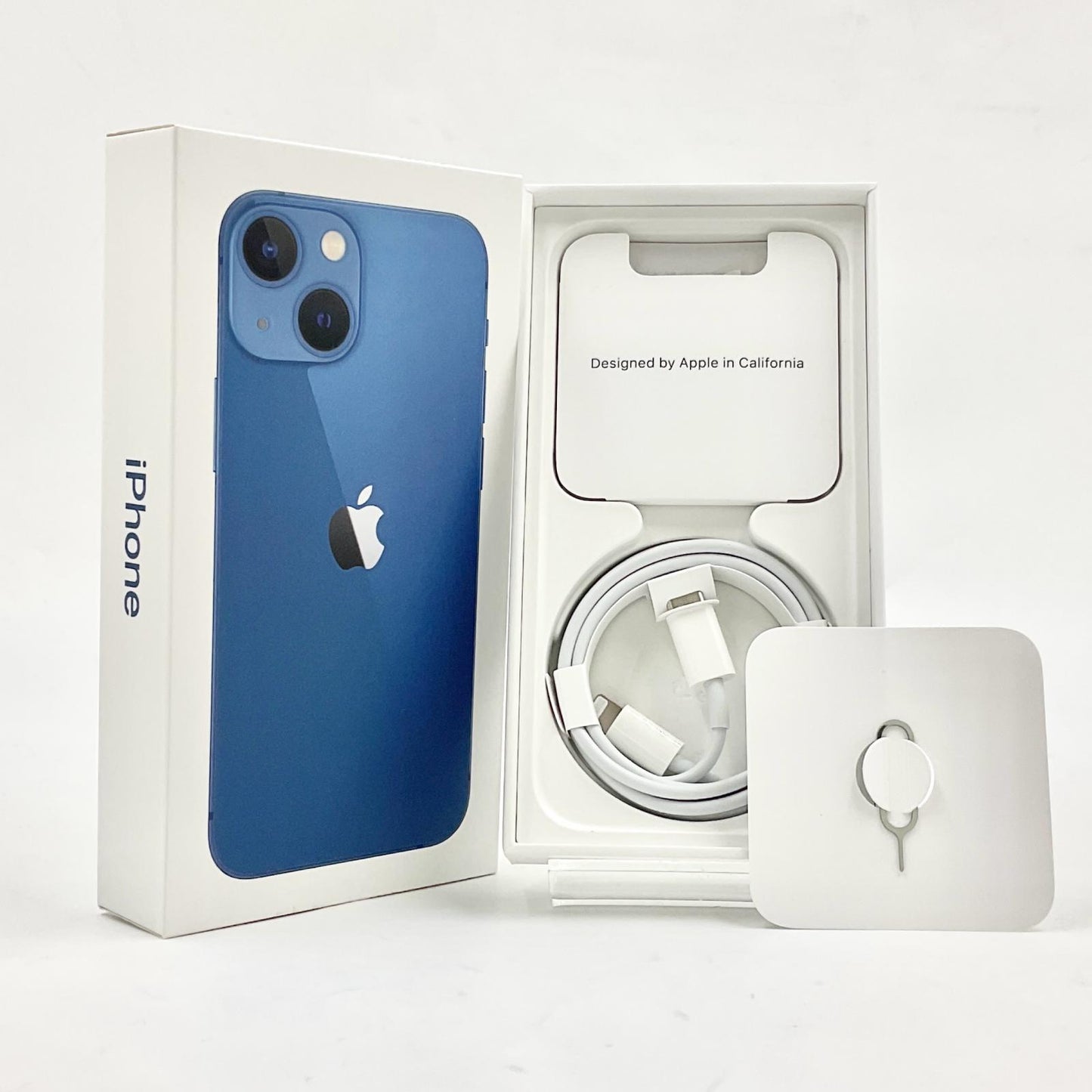 【全額返金保証】【最速発送】Apple iPhone iPhone 13 mini 128GB ブルー docomo 白ロム 動作確認済 85%