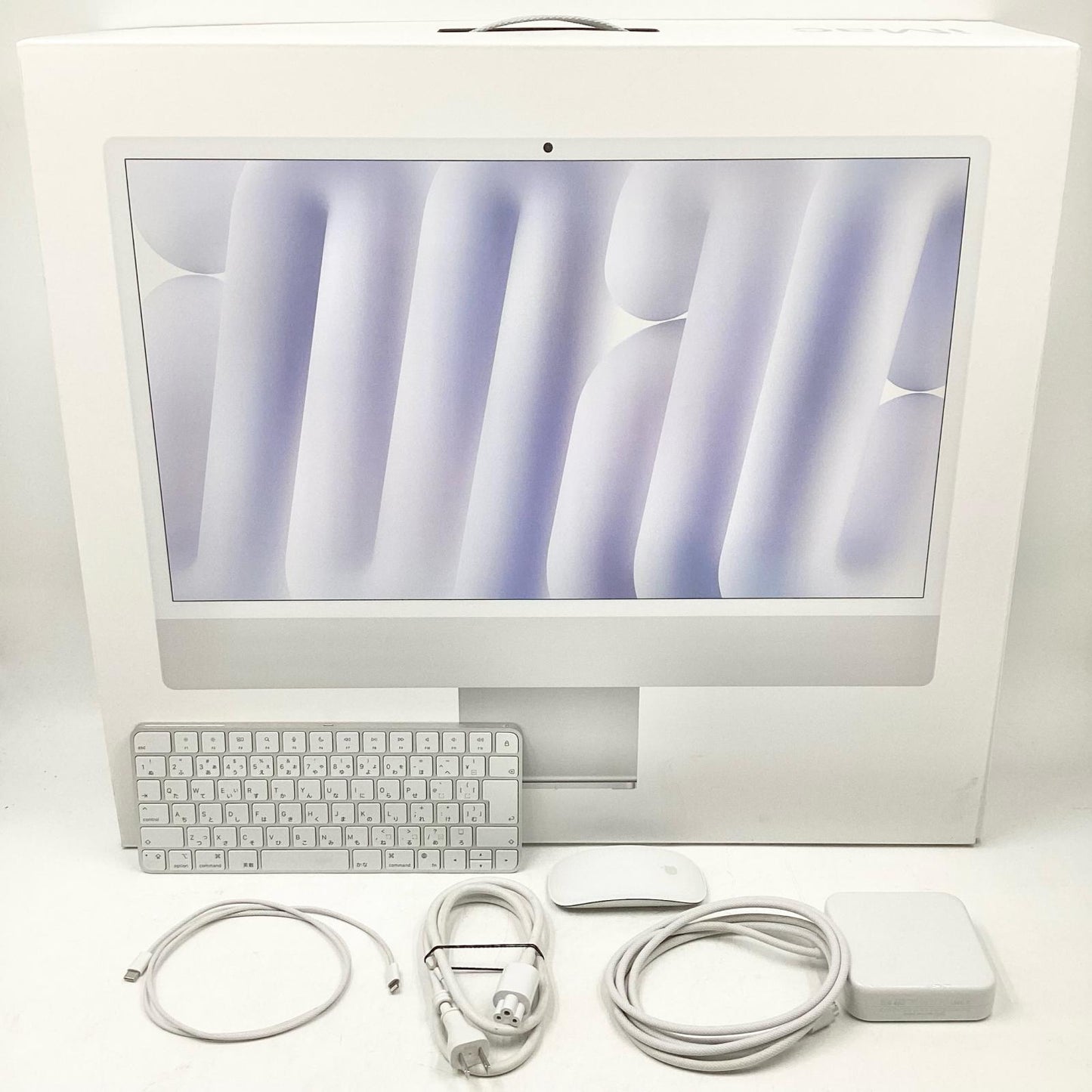 【全額返金保証】【最速発送】Apple iMac 24インチ Apple M3 8GB SSD 256GB シルバー 美品 動作確認済