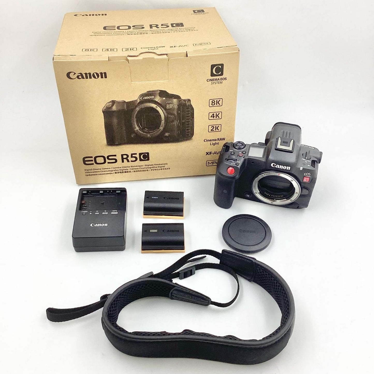 【全額返金保証】【最速発送】Canon デジタル一眼 EOS R5 C ボディ ブラック 美品 動作確認済
