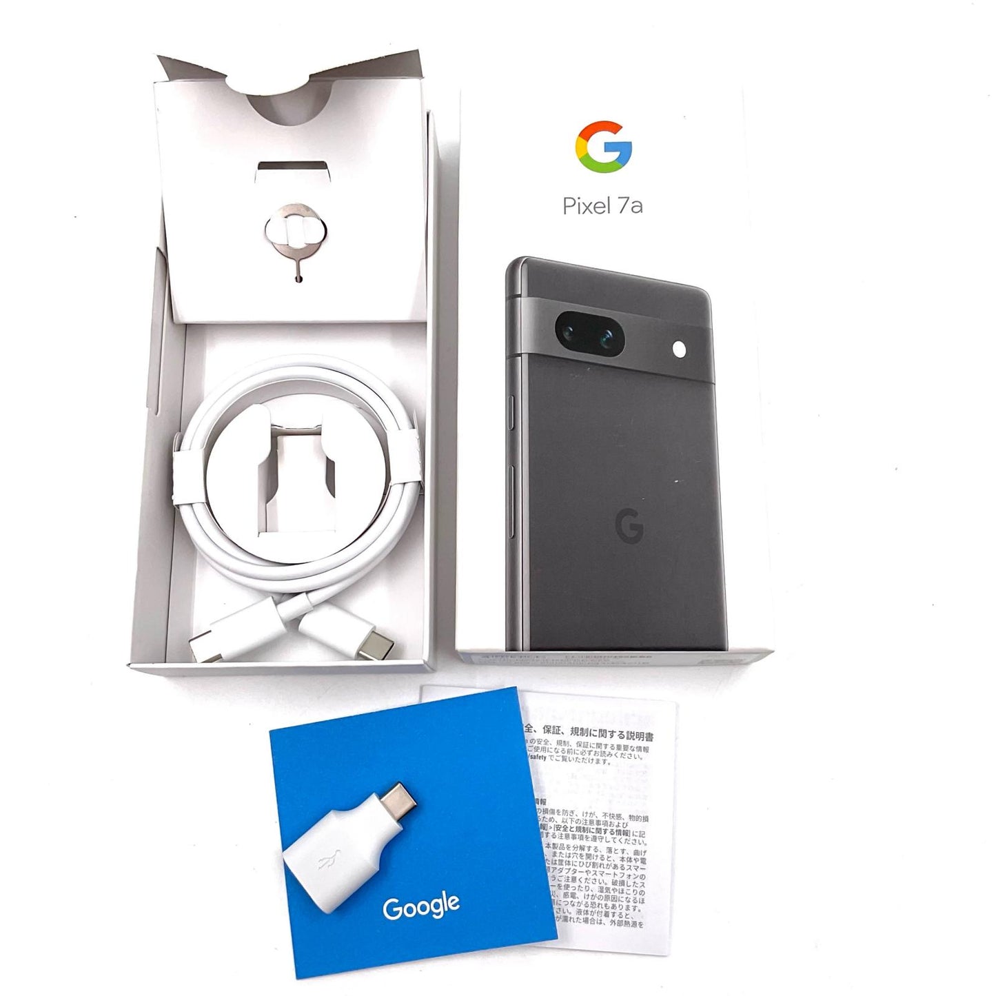 【全額返金保証】【最速発送】Google Pixel 7a 128GB チャコール docomo SIMフリー G82U8 白ロム 動作確認済