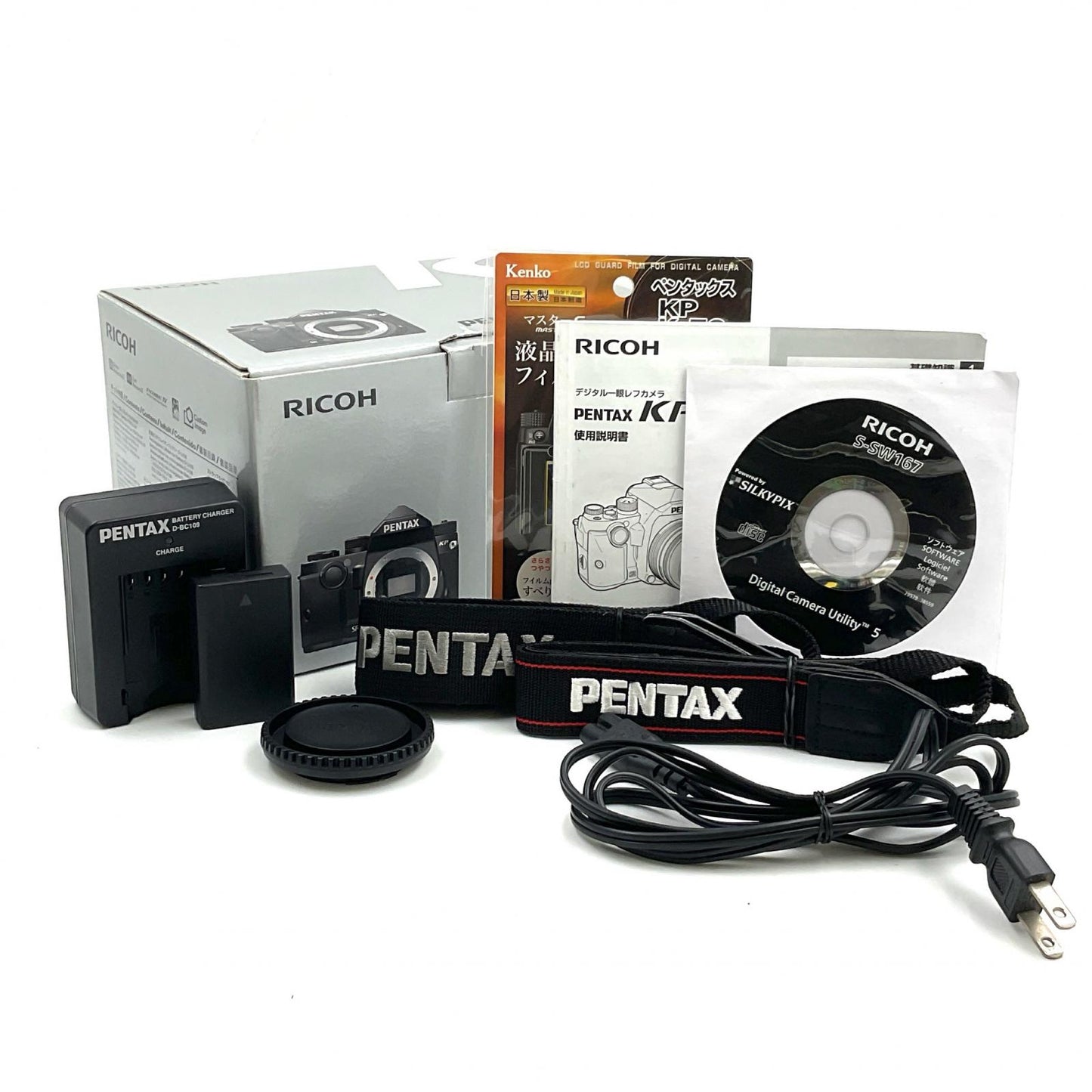 【全額返金保証】【最速発送】PENTAX デジタル一眼 KP ボディ ブラック 美品 動作確認済