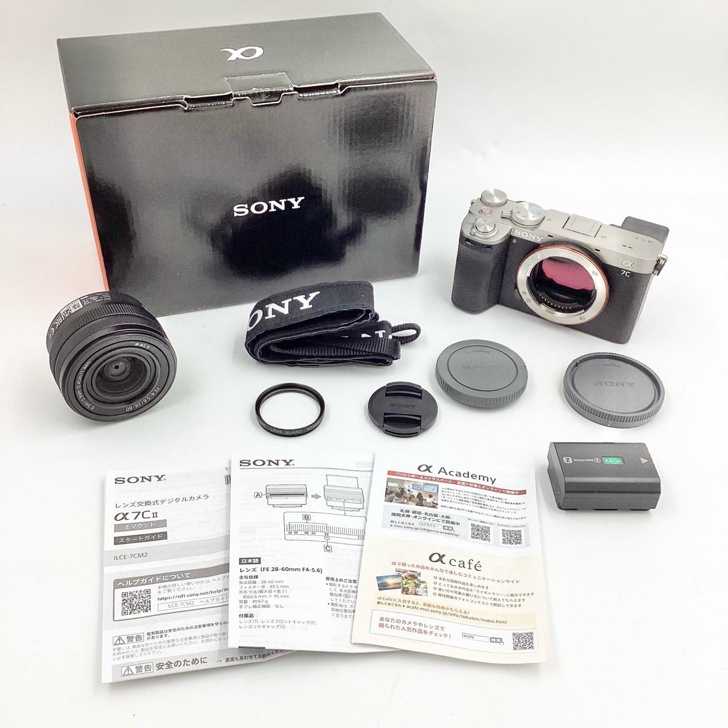 【全額返金保証】【最速発送】Sony デジタル一眼 α7C II ILCE-7CM2L ズームレンズキット シルバー 超美品 動作確認済