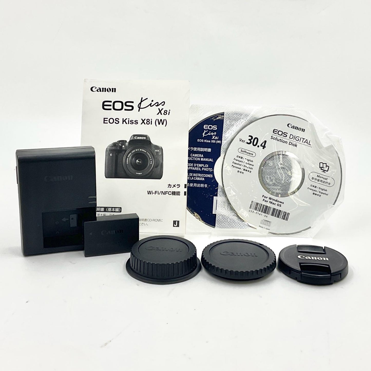 【全額返金保証】【最速発送】Canon デジタル一眼 EOS Kiss X8i EF-S18-55 IS STM レンズキット ブラック 動作確認済