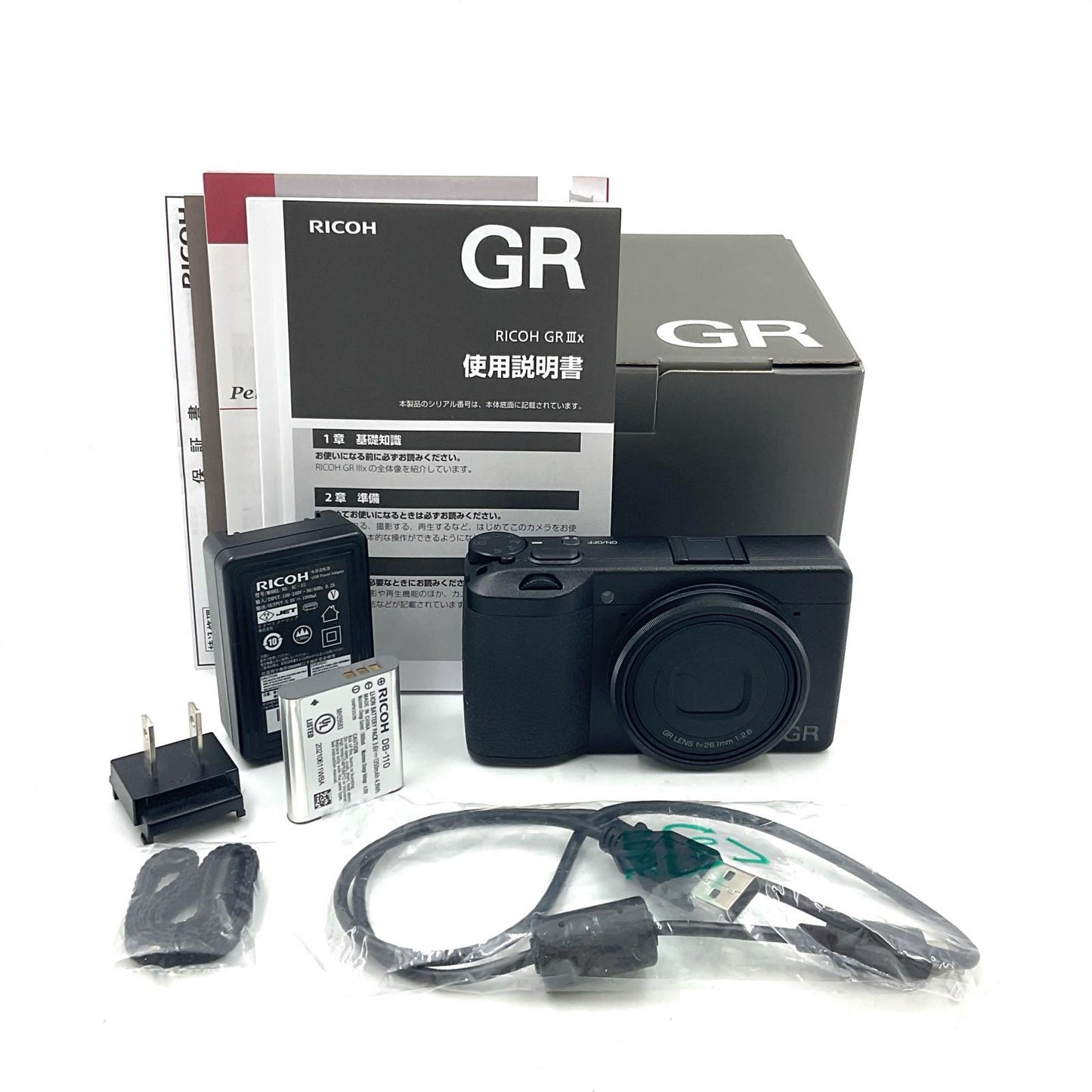 【全額返金保証】【最速発送】RICOH コンパクトデジタルカメラ GR IIIx 超美品 動作確認済