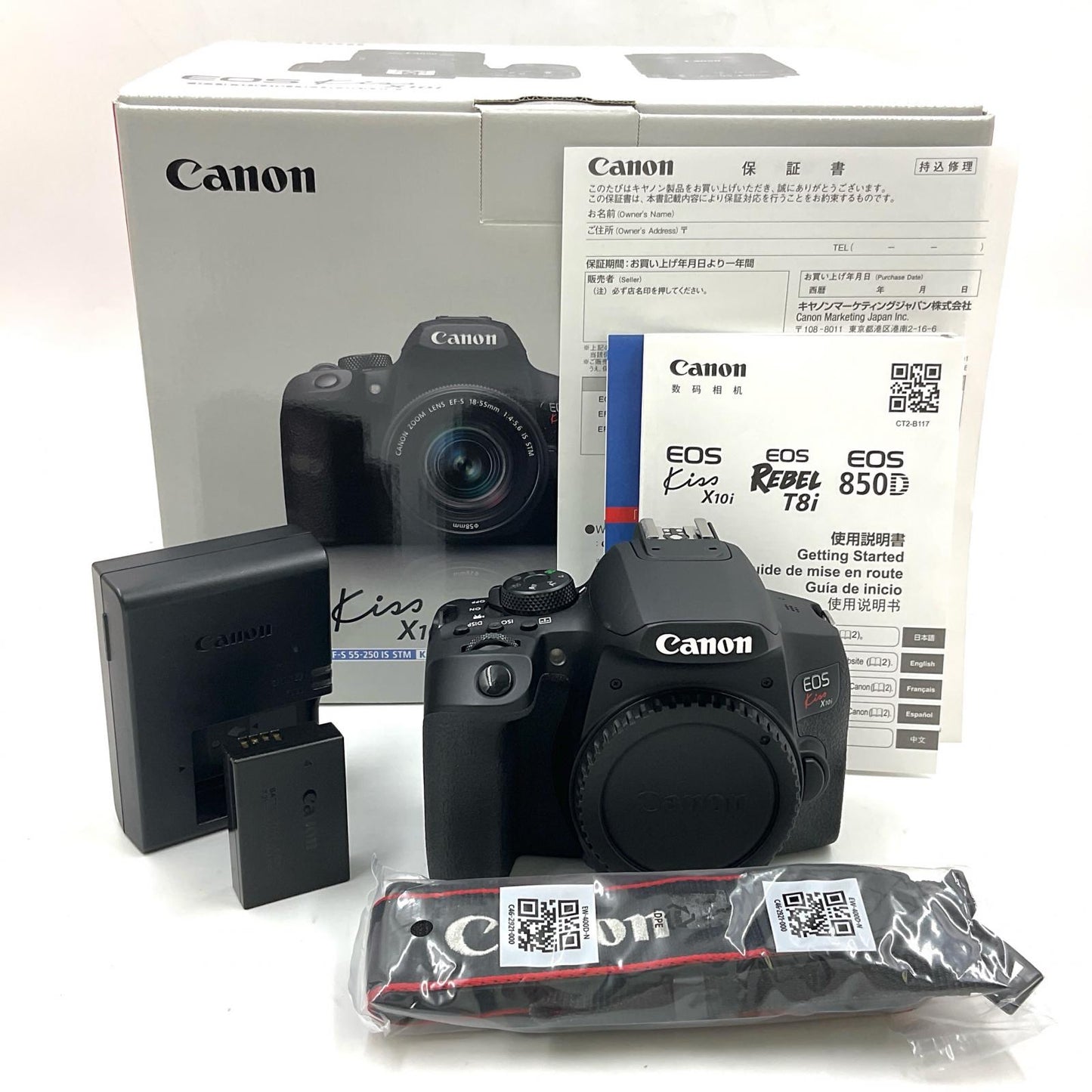 【全額返金保証】【最速発送】Canon デジタル一眼 EOS Kiss X10i ボディ ブラック 動作確認済