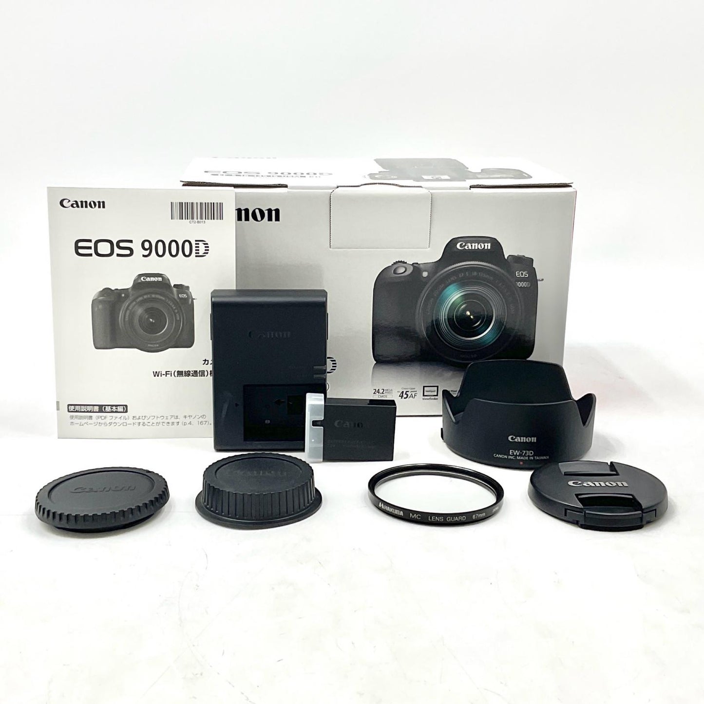 【全額返金保証】【最速発送】Canon デジタル一眼 EOS 9000D EF-S18-135 IS USM レンズキット ブラック 美品 動作確認済