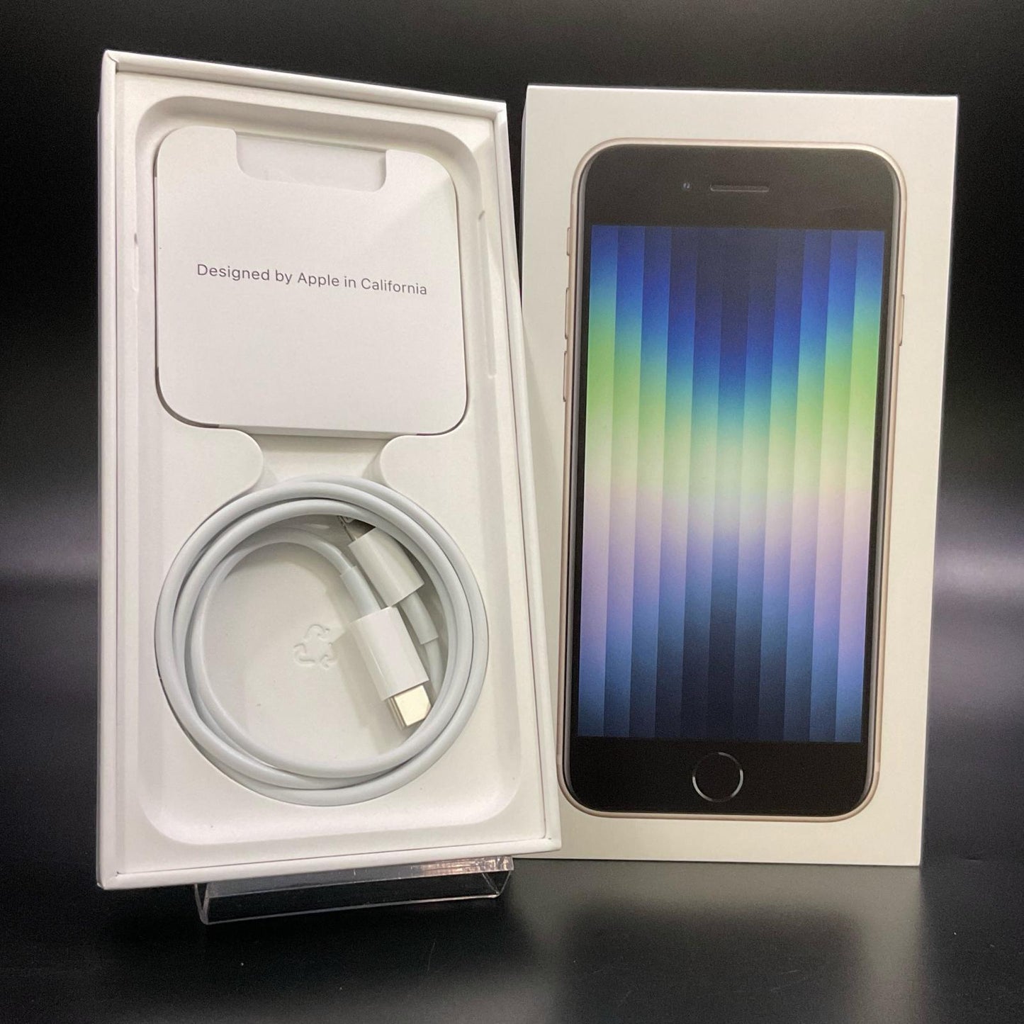 【全額返金保証】【最速発送】Apple iPhone iPhone SE(第3世代) 64GB スターライト 楽天モバイル 白ロム 動作確認済 82%