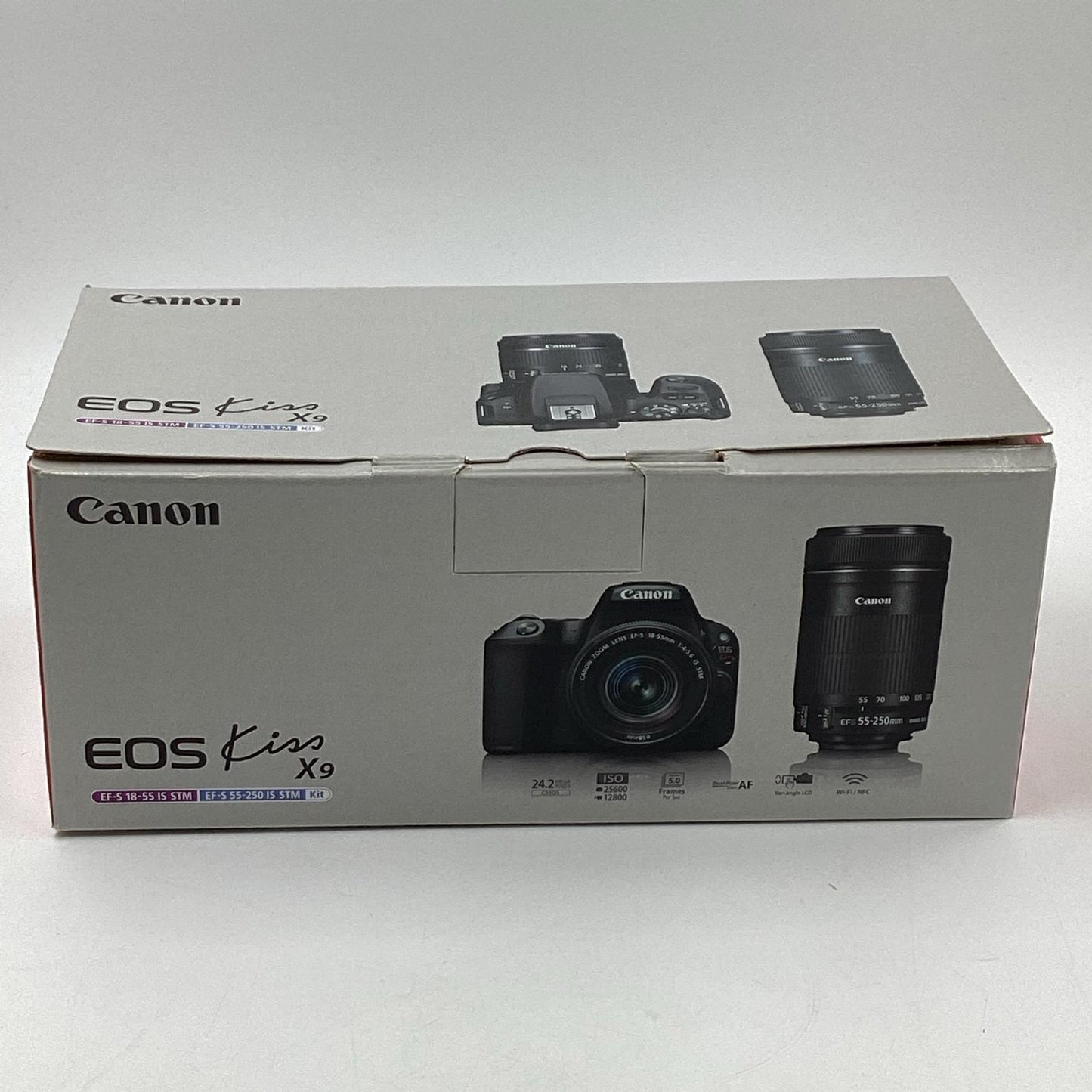 【全額返金保証】【最速発送】Canon デジタル一眼 EOS Kiss X9 EF-S 18-55 F4-5.6 IS STM レンズキット ブラック 美品 動作確認済