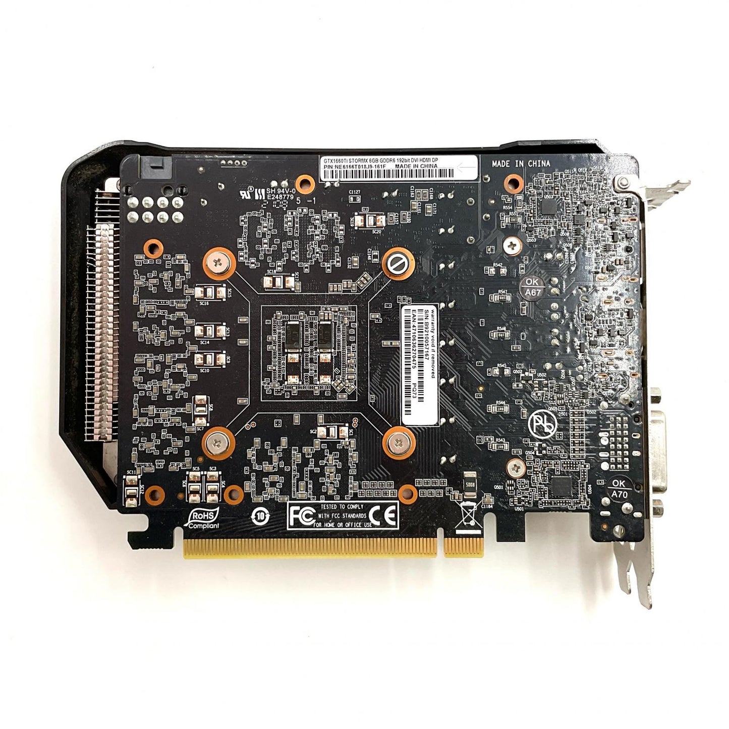 【全額返金保証】【最速発送】Palit グラフィックボード GTX 1660 Ti NE6166T018J9-161F 動作確認済