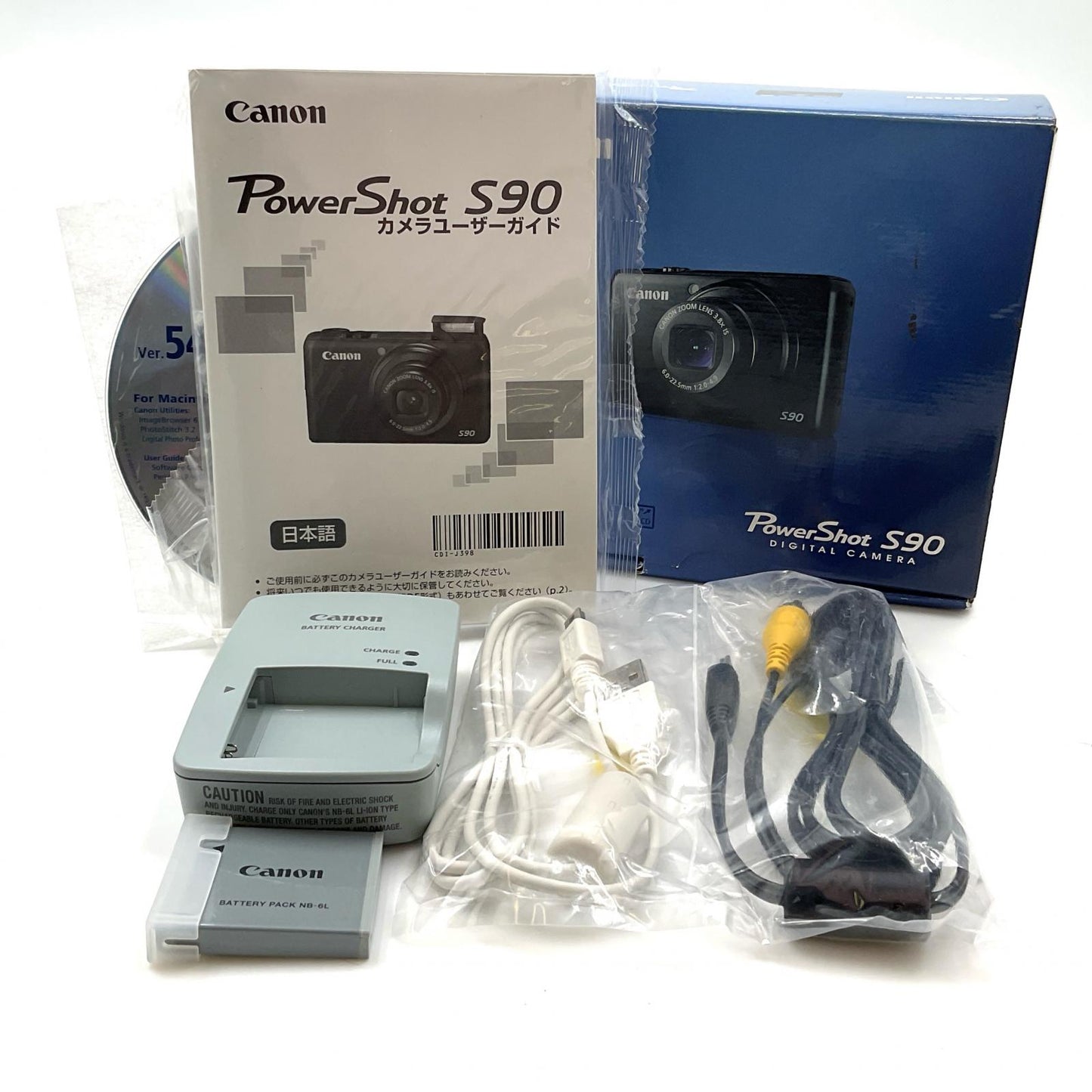 【全額返金保証】【最速発送】Canon コンパクトデジタルカメラ PowerShot S90 超美品 動作確認済