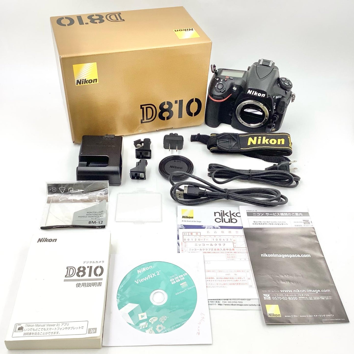 【全額返金保証】【最速発送】Nikon デジタル一眼 D810 ボディ ブラック 美品 動作確認済