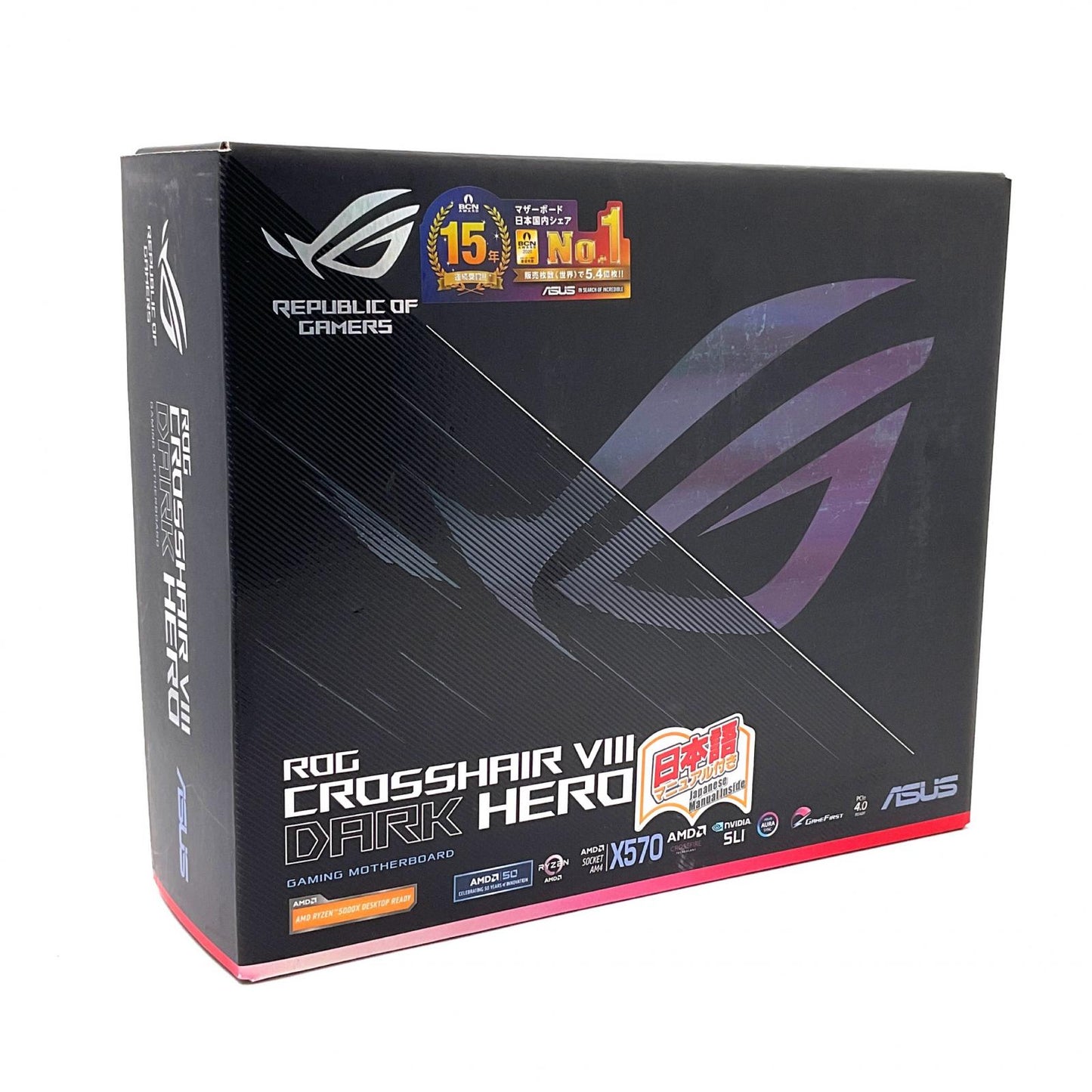 【全額返金保証】【最速発送】ASUS マザーボード X570チップセットを搭載したATXマザーボード ROG Crosshair VIII Dark Hero 動作確認済
