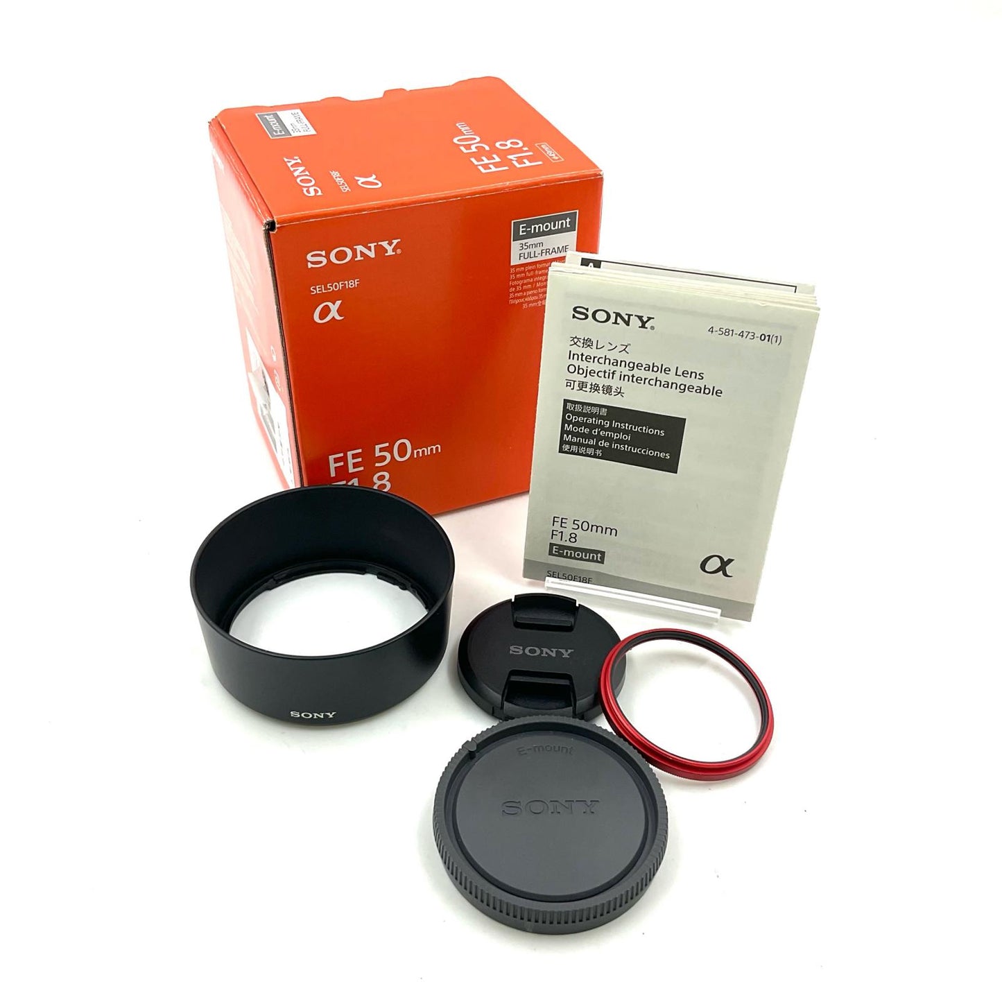 【全額返金保証】【最速発送】Sony FE 50mm F1.8 SEL50F18F 美品 動作確認済