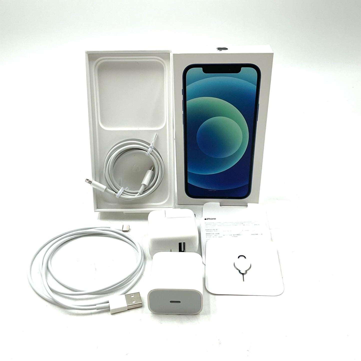 【全額返金保証】【最速発送】Apple iPhone iPhone 12 64GB ブルー au 動作確認済 82%