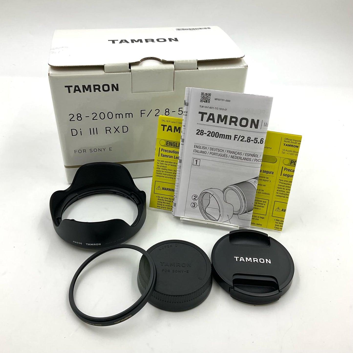 【全額返金保証】【最速発送】TAMRON 28-200mm F/2.8-5.6 Di III RXD (Model A071) 動作確認済
