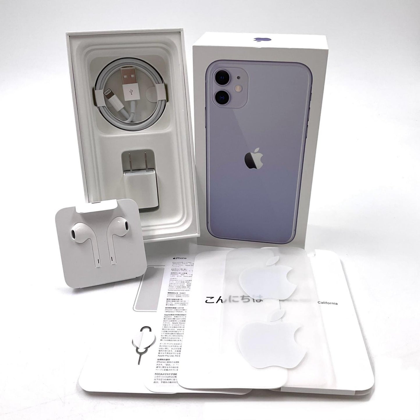 【全額返金保証】【最速発送】Apple iPhone iPhone 11 64GB パープル au SIMフリー 白ロム 動作確認済 77%