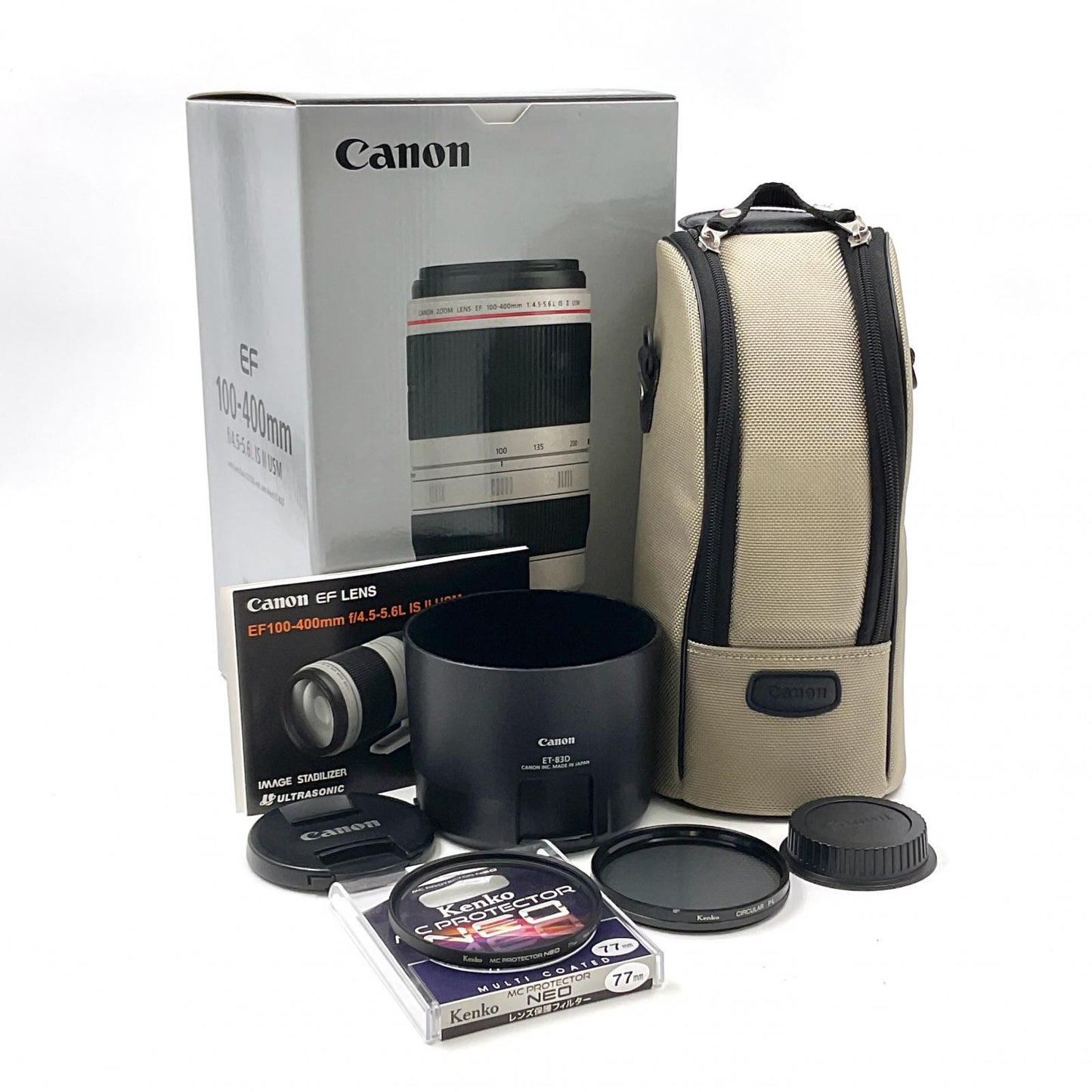 【全額返金保証】【最速発送】Canon EF100-400mm F4.5-5.6L IS II USM 美品 動作確認済