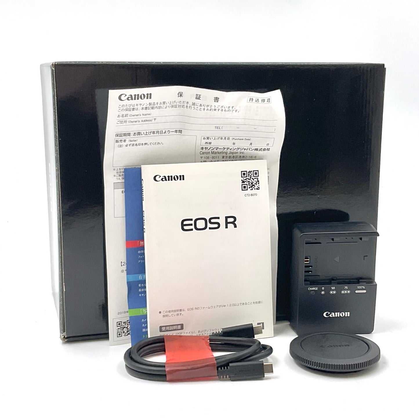 【全額返金保証】【最速発送】Canon デジタル一眼 EOS R ボディ ブラック 動作確認済