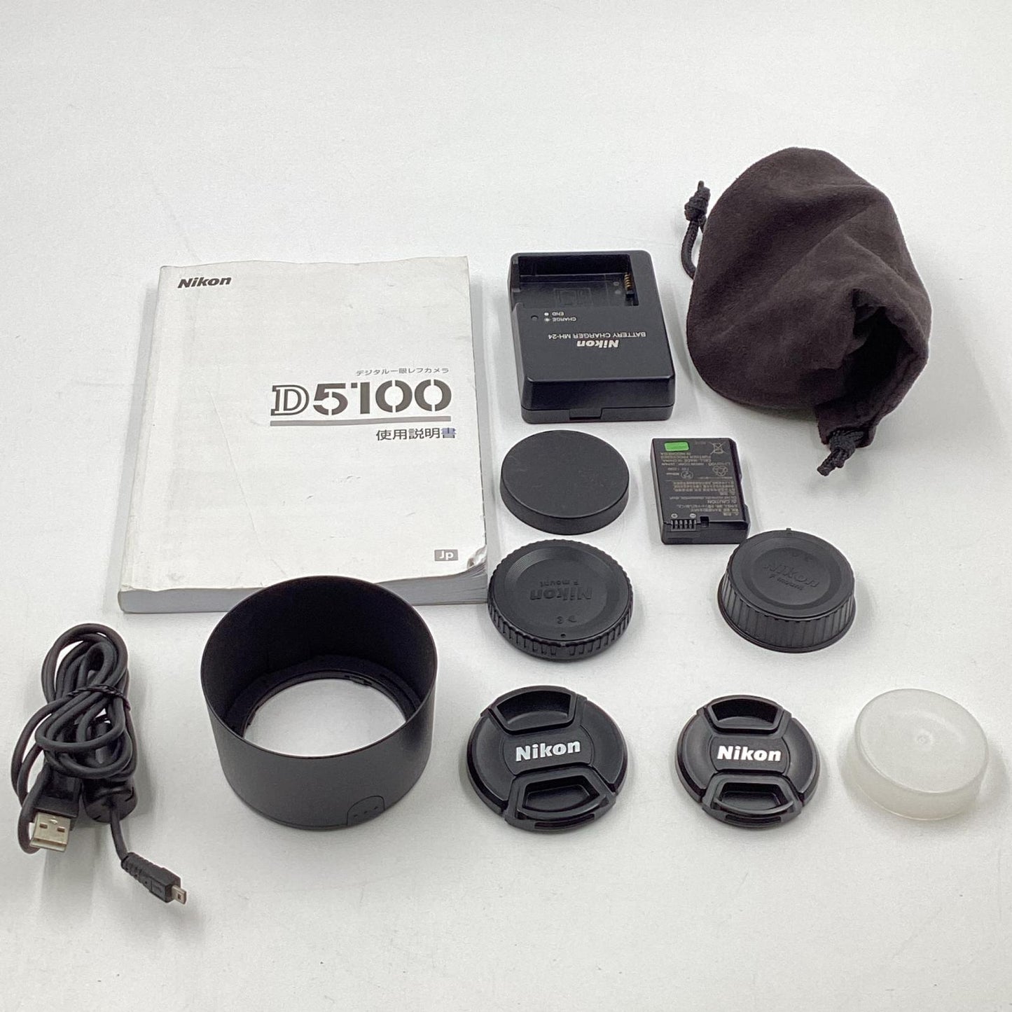 【全額返金保証】【最速発送】Nikon デジタル一眼 D5100 ダブルズームキット ブラック 動作確認済