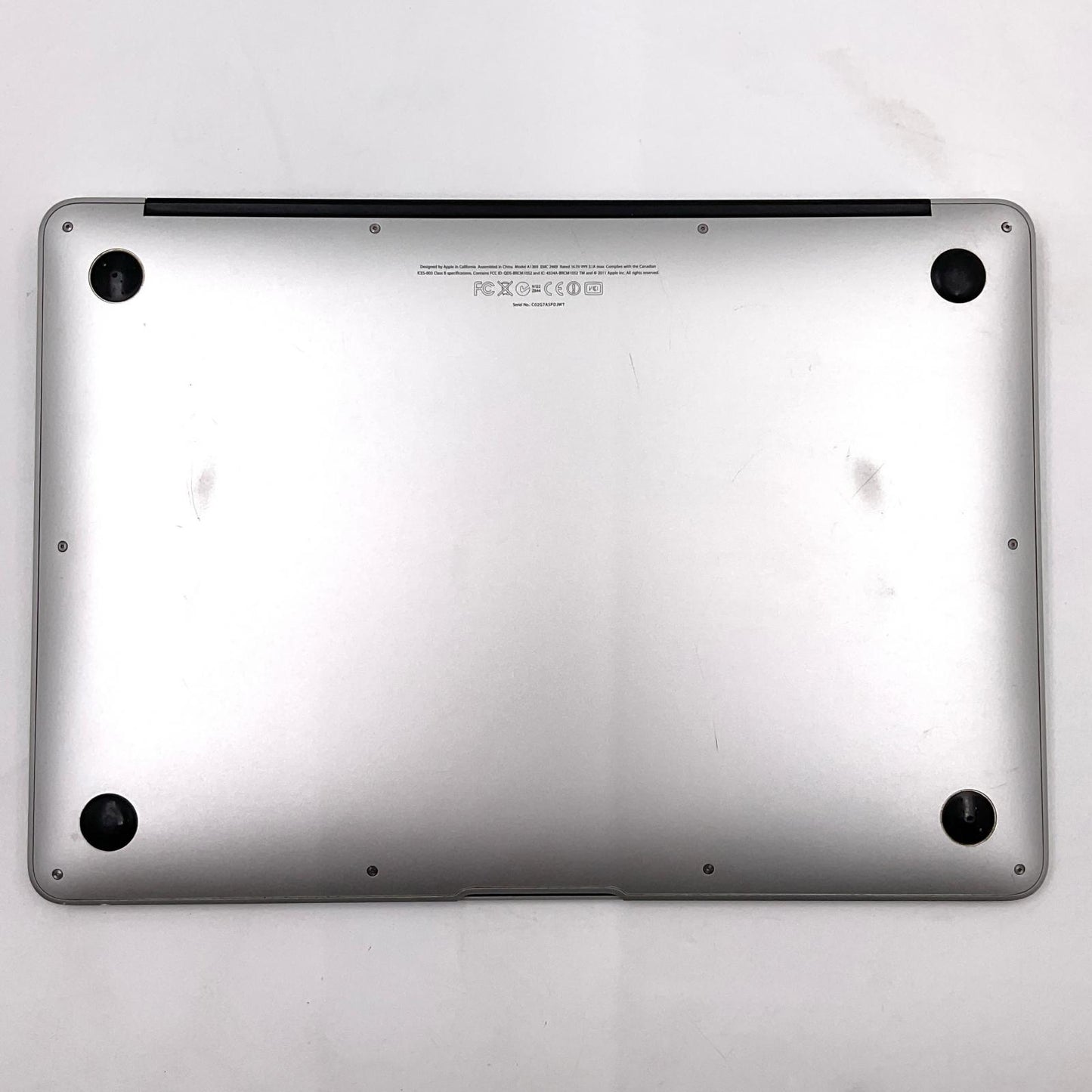 【最速発送】Apple MacBook Air 13.3インチ 2011 Intel Core i5 1.7GHz 4GB SSD 128GB シルバー 64%【難有】