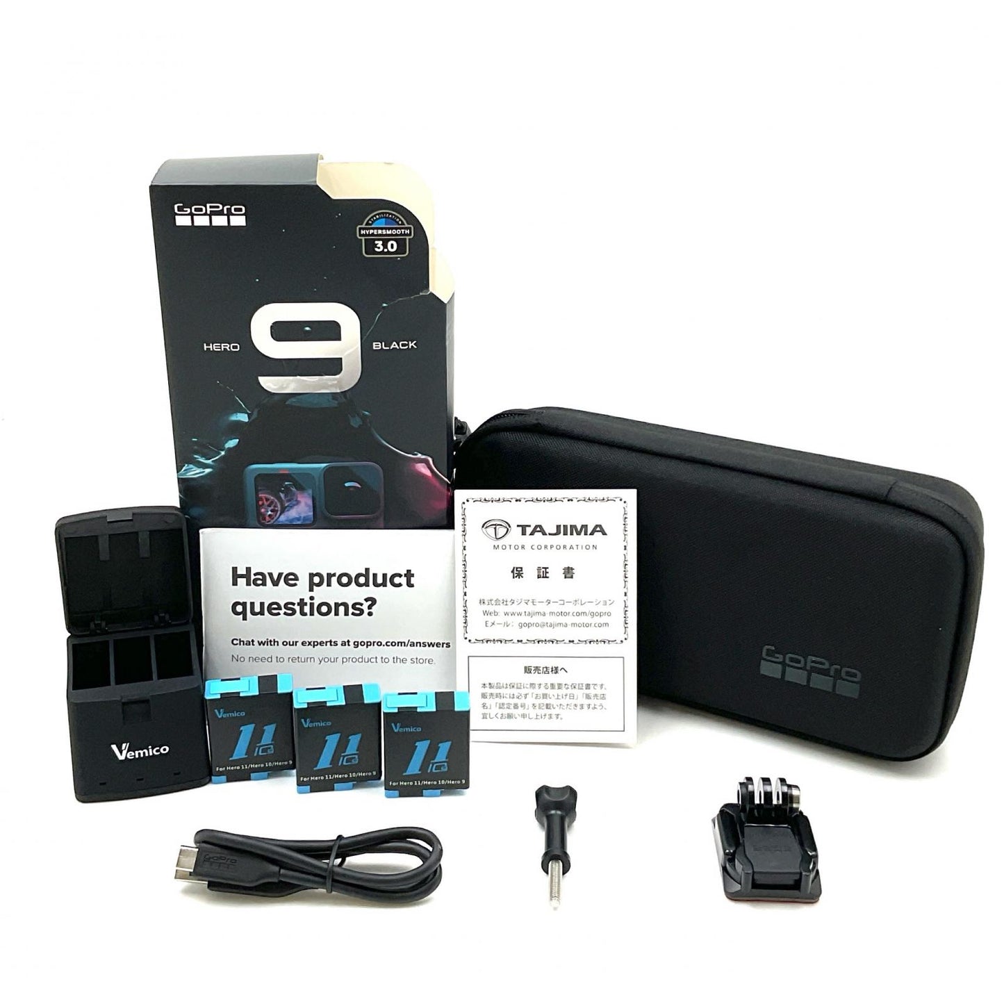 【全額返金保証】【最速発送】GoPro HERO9 BLACK CHDHX-901-FW 美品 動作確認済
