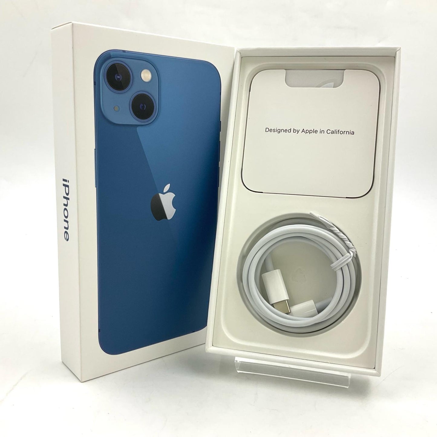 【全額返金保証】【最速発送】Apple iPhone iPhone 13 128GB ブルー au 白ロム 動作確認済 81%
