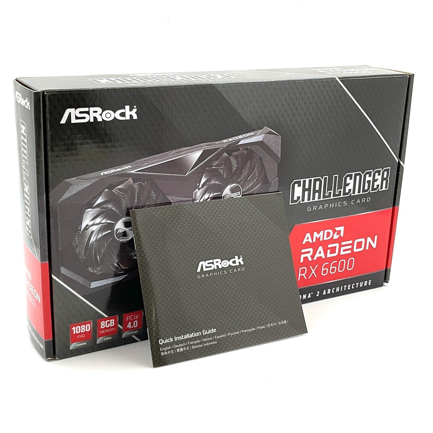 【全額返金保証】【最速発送】ASRock Radeon RX 6600 90-GA2RZZ-00UANF 動作確認済