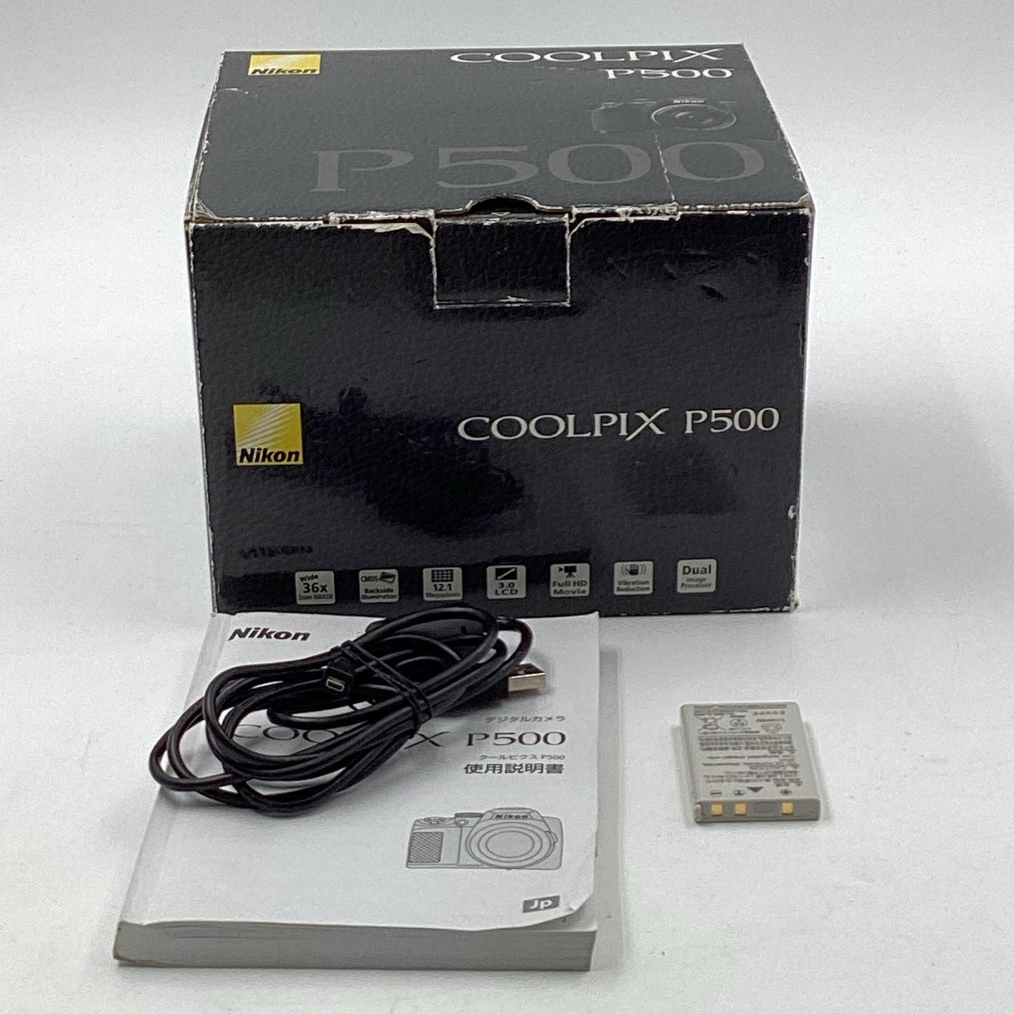 【全額返金保証】【最速発送】Nikon コンパクトデジタルカメラ COOLPIX P500 動作確認済