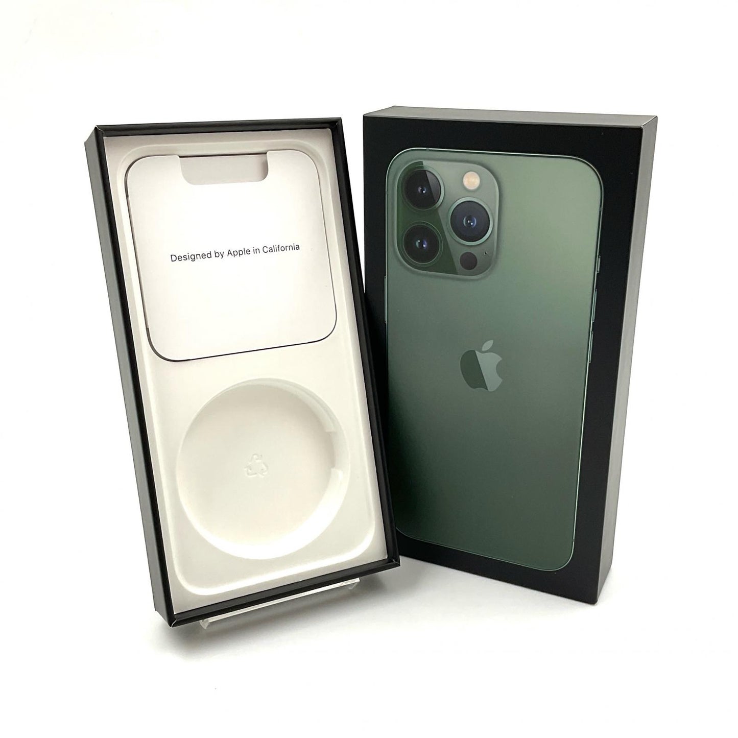 【全額返金保証】【最速発送】Apple iPhone iPhone 13 Pro 128GB アルパイングリーン SIMフリー 白ロム 美品 動作確認済 85%