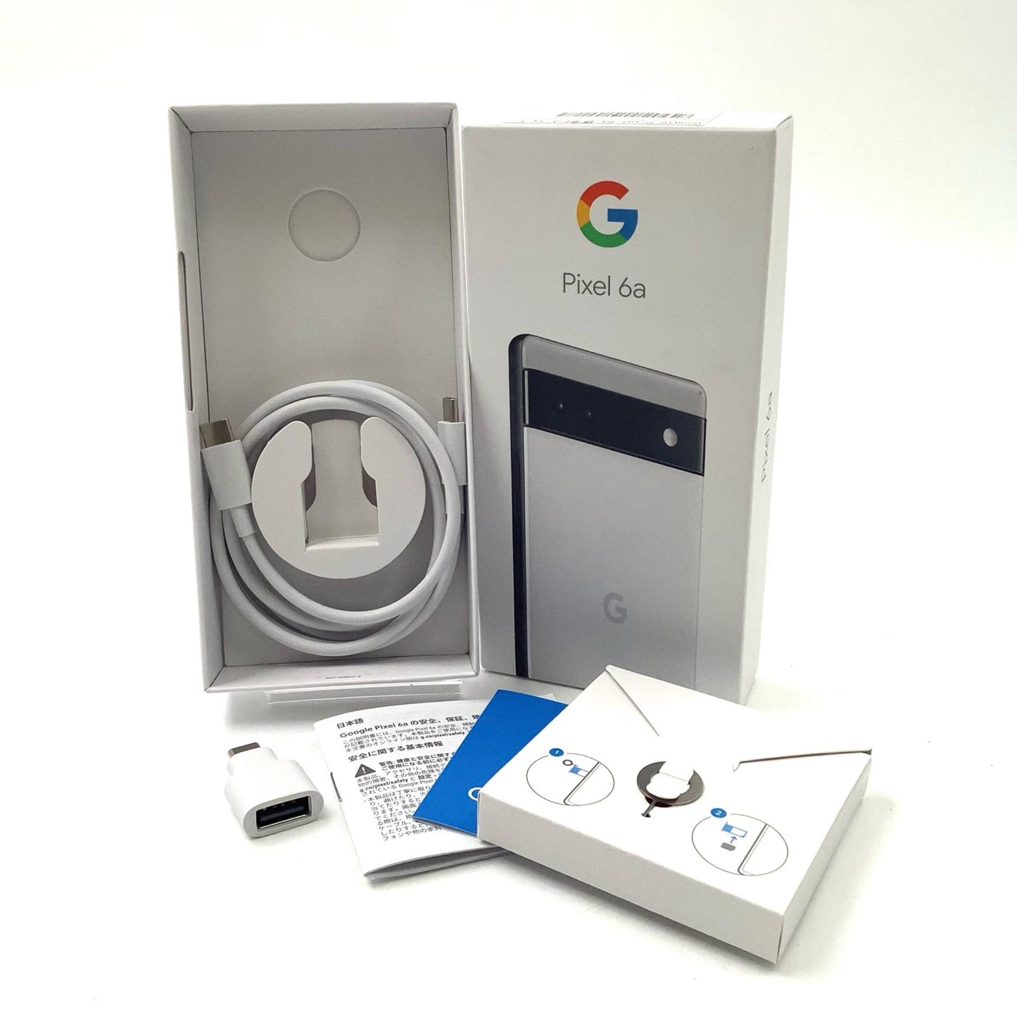 【全額返金保証】【最速発送】Google Pixel 6a 128GB Chalk au SIMフリー GB17L 白ロム 動作確認済