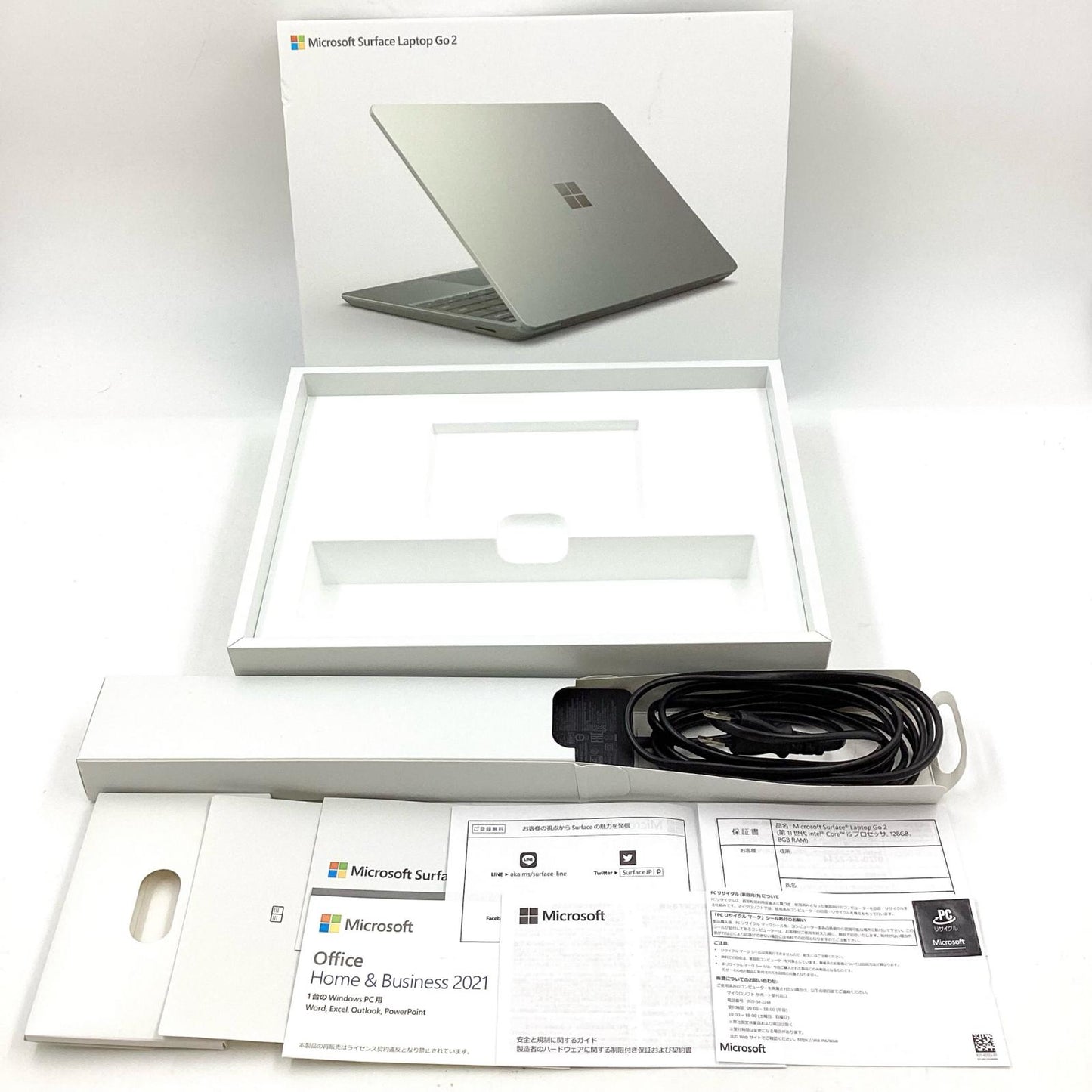 【全額返金保証】【最速発送】Microsoft Surface Laptop Go2 2013 Intel Core i5-1135G7 8GB M.2 SSD 128GB 91.7% 動作確認済