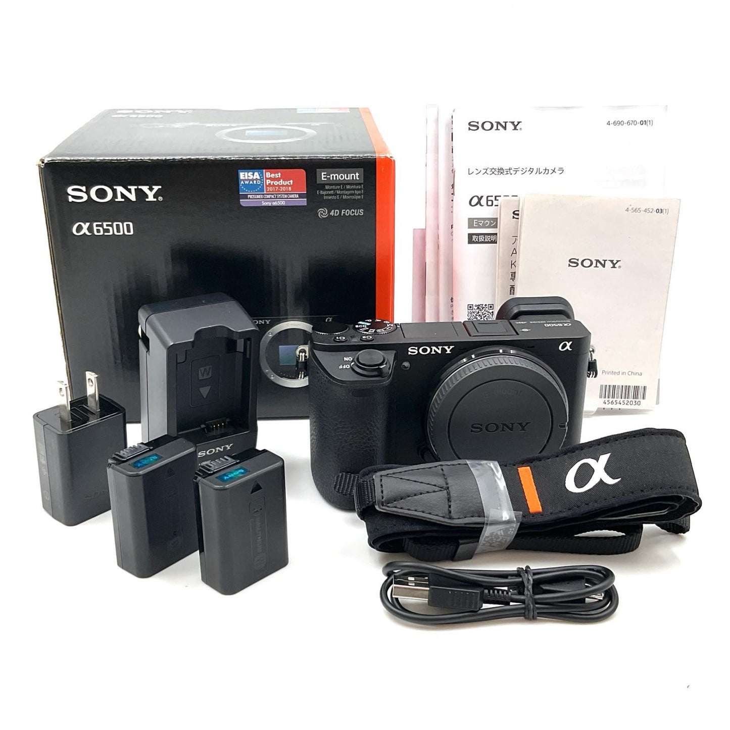 【全額返金保証】【最速発送】Sony デジタル一眼 α6500 ILCE-6500 ボディ ブラック 美品 動作確認済