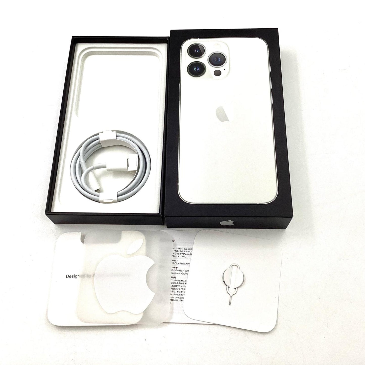 【全額返金保証】【最速発送】Apple iPhone iPhone 13 Pro 256GB シルバー docomo SIMフリー 白ロム 動作確認済 83%