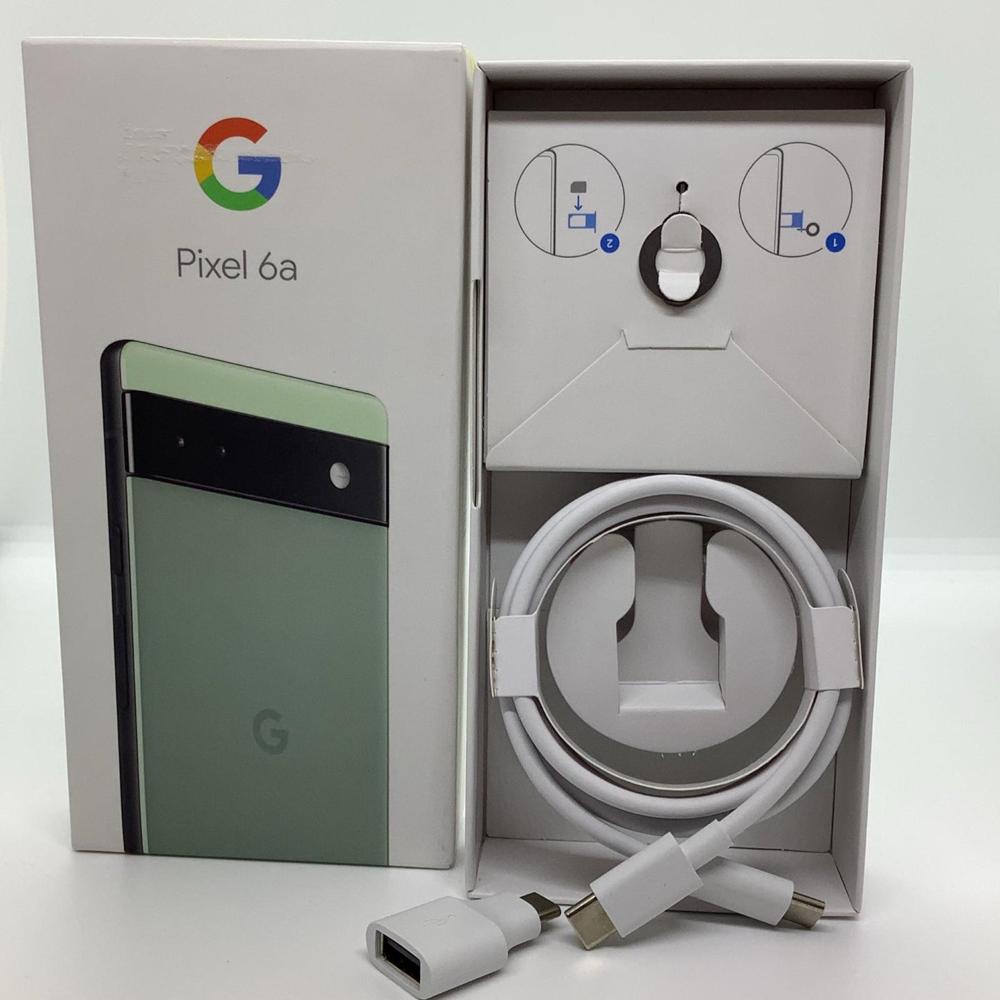 【全額返金保証】【最速発送】Google Pixel 6a 128GB Sage au SIMフリー 白ロム 動作確認済