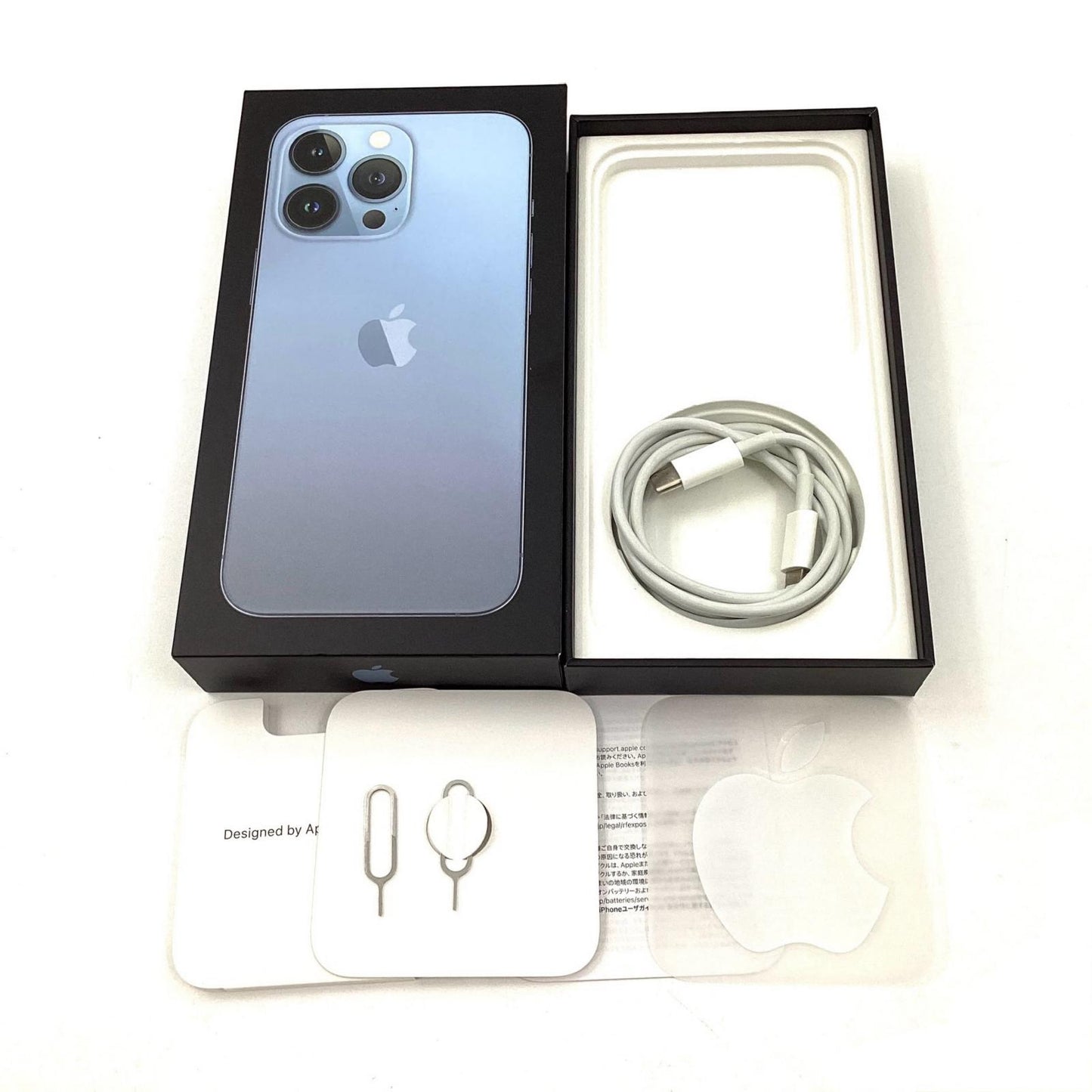 【全額返金保証】【最速発送】Apple iPhone iPhone Pro 13 Pro 128GB シエラブルー docomo SIMフリー 白ロム 動作確認済 81%