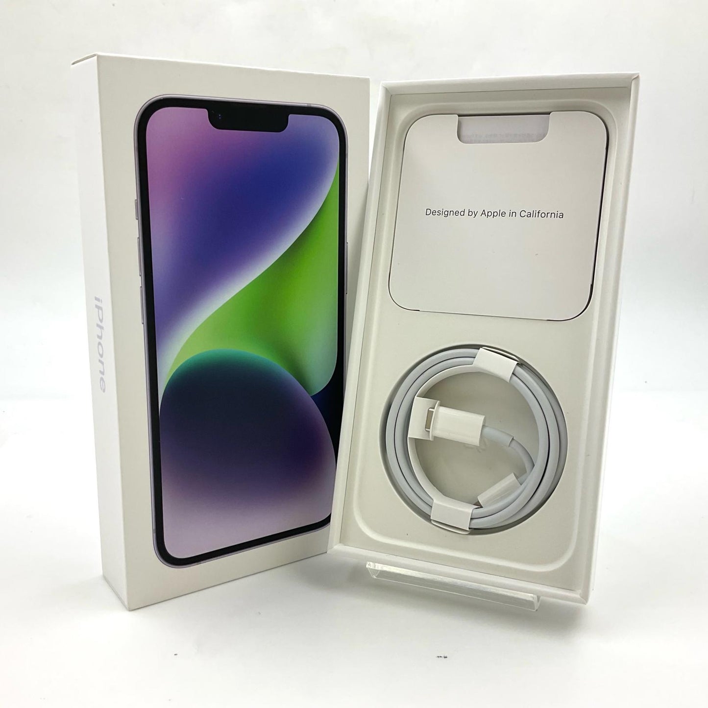 【全額返金保証】【最速発送】Apple iPhone iPhone 14 128GB パープル docomo SIMフリー 白ロム 動作確認済