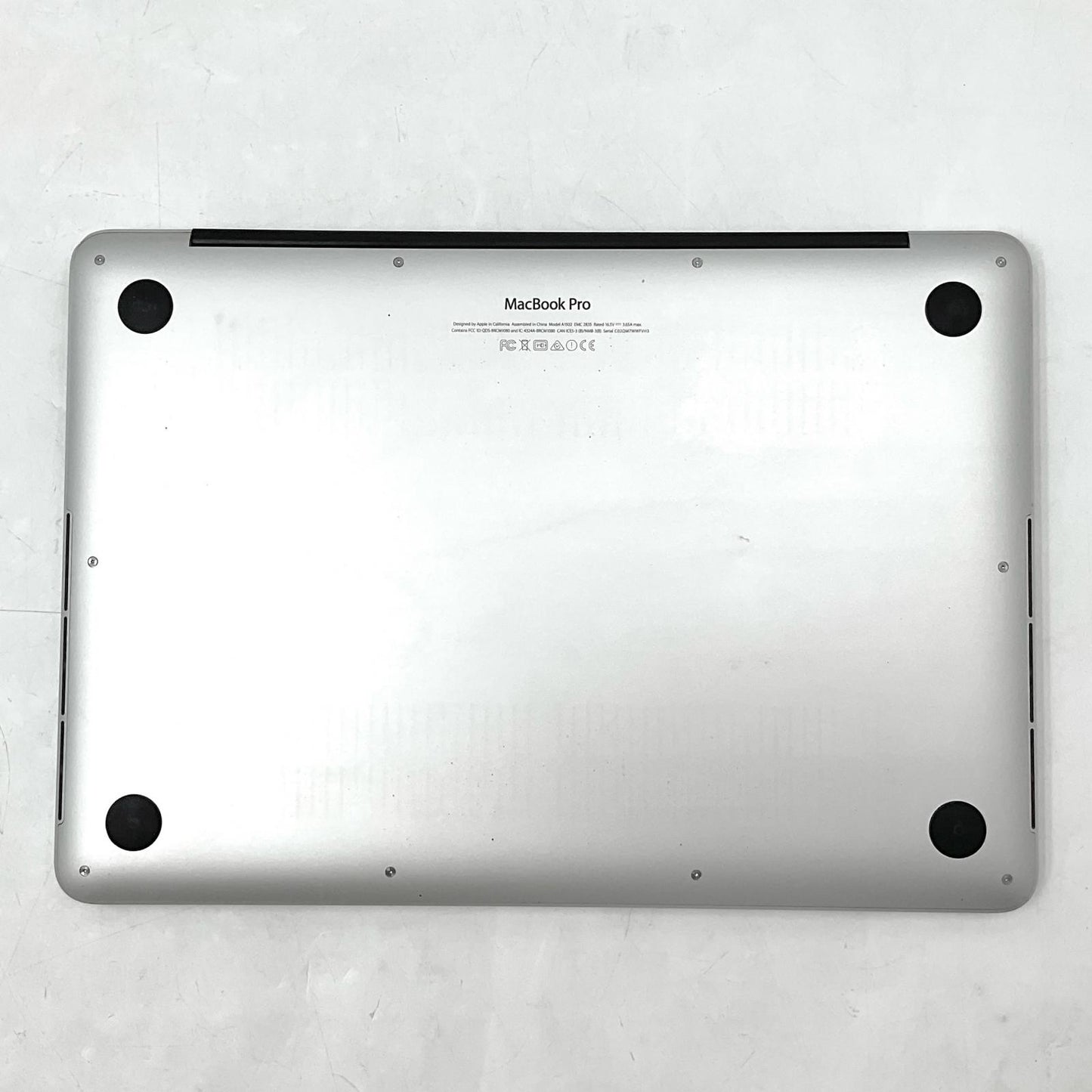 【最速発送】Apple MacBook Retina Pro 13.3インチ 2015 2.7GHz デュアルコア Intel Core i5 8GB SSD 128GB シルバー 75.3%【難有】