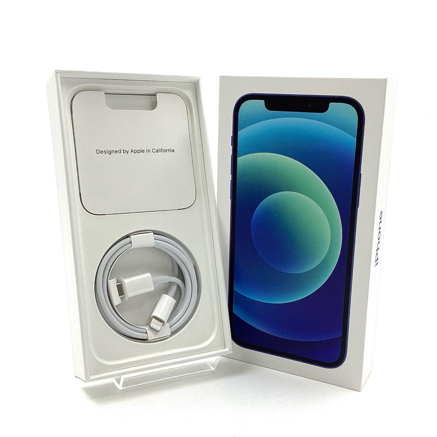 【全額返金保証】【最速発送】Apple iPhone iPhone 12 256GB ブルー docomo 白ロム 動作確認済 85%