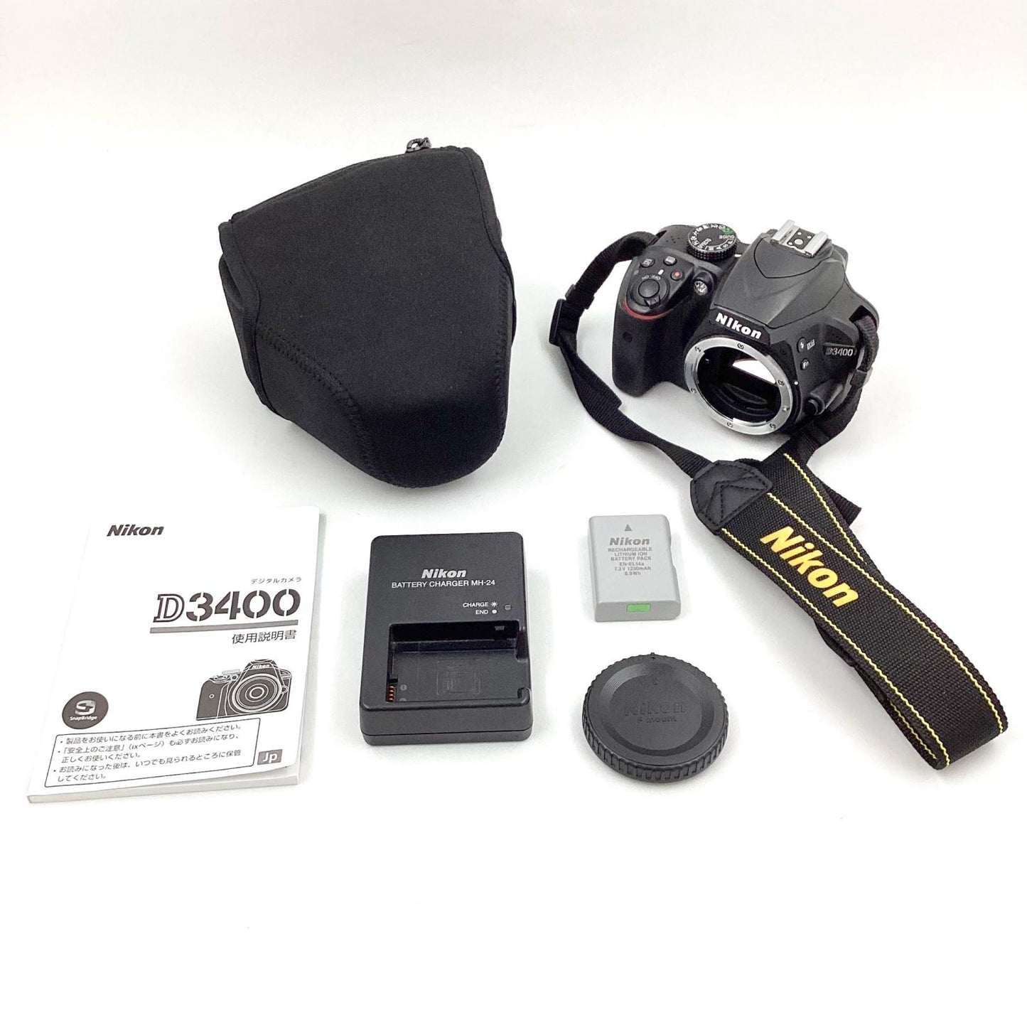 【全額返金保証】【最速発送】Nikon デジタル一眼 D3400 ボディ ブラック 動作確認済
