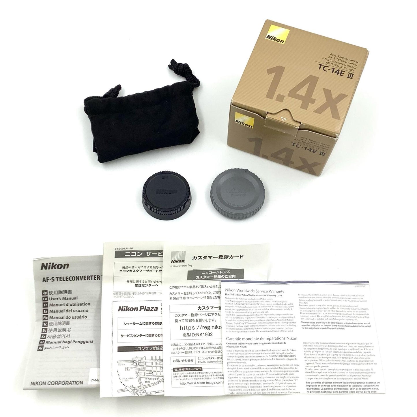 【全額返金保証】【最速発送】Nikon AF-S TELECONVERTER TC-14E III 美品 動作確認済