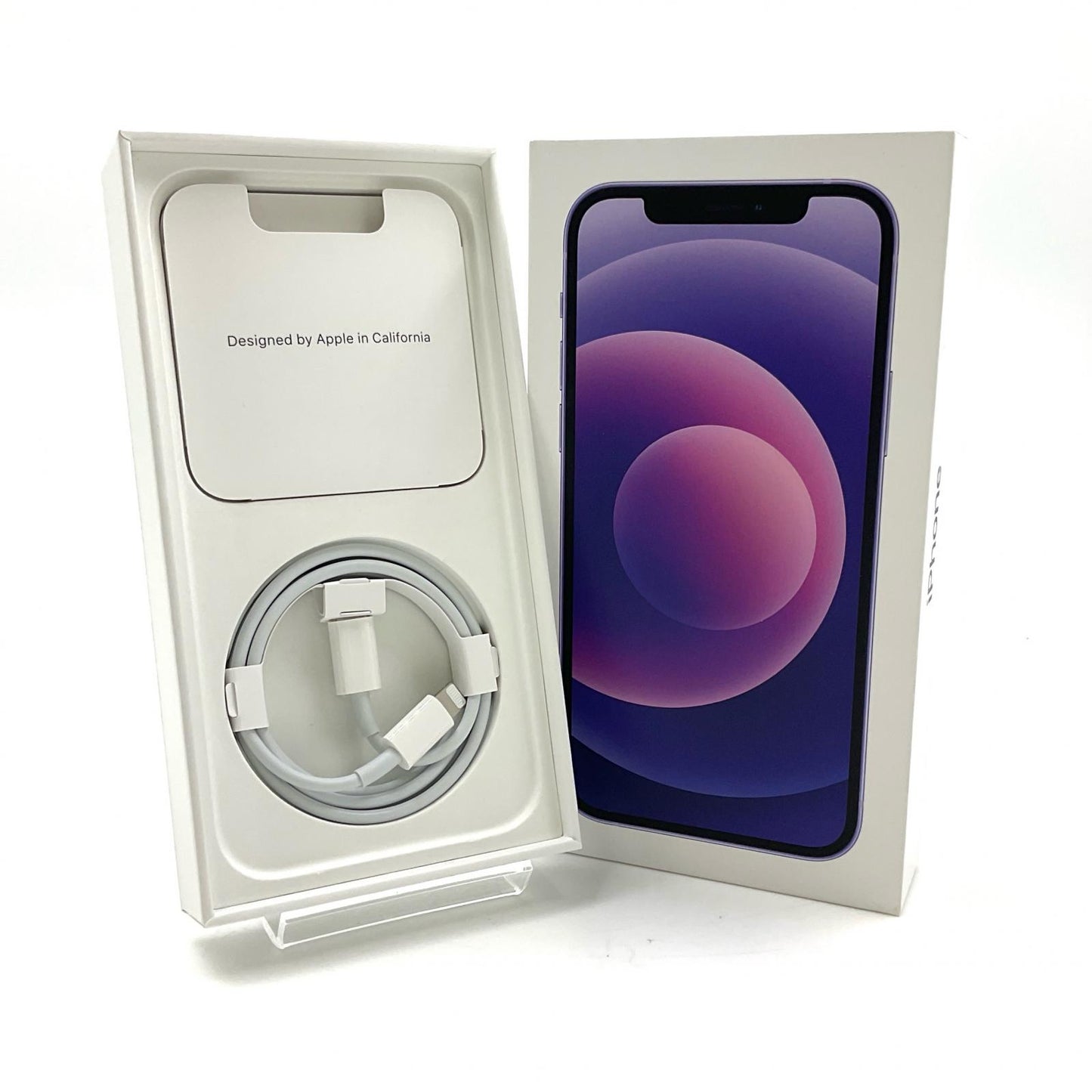 【全額返金保証】【最速発送】Apple iPhone iPhone 12 64GB パープル au SIMフリー 白ロム 動作確認済 93%